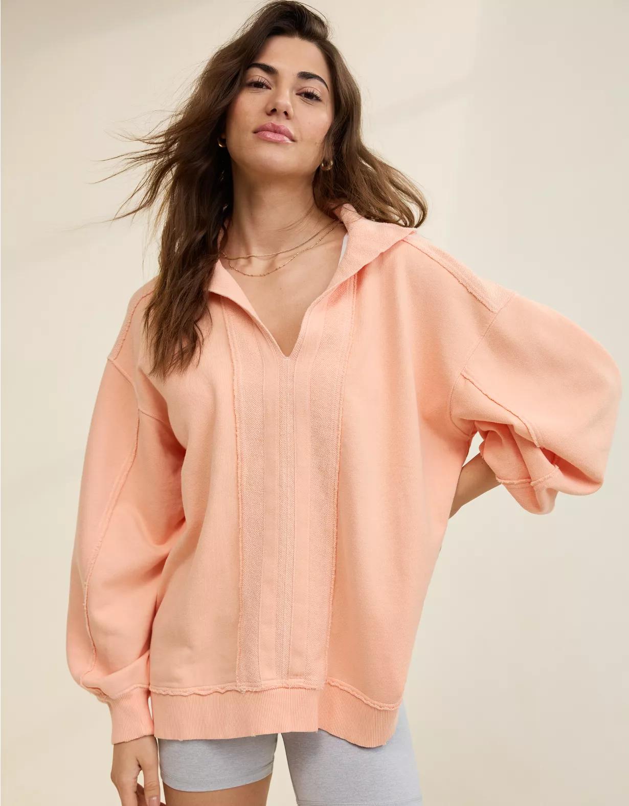 Aerie Starry Skies Open Neck Sweatshirt Product Image