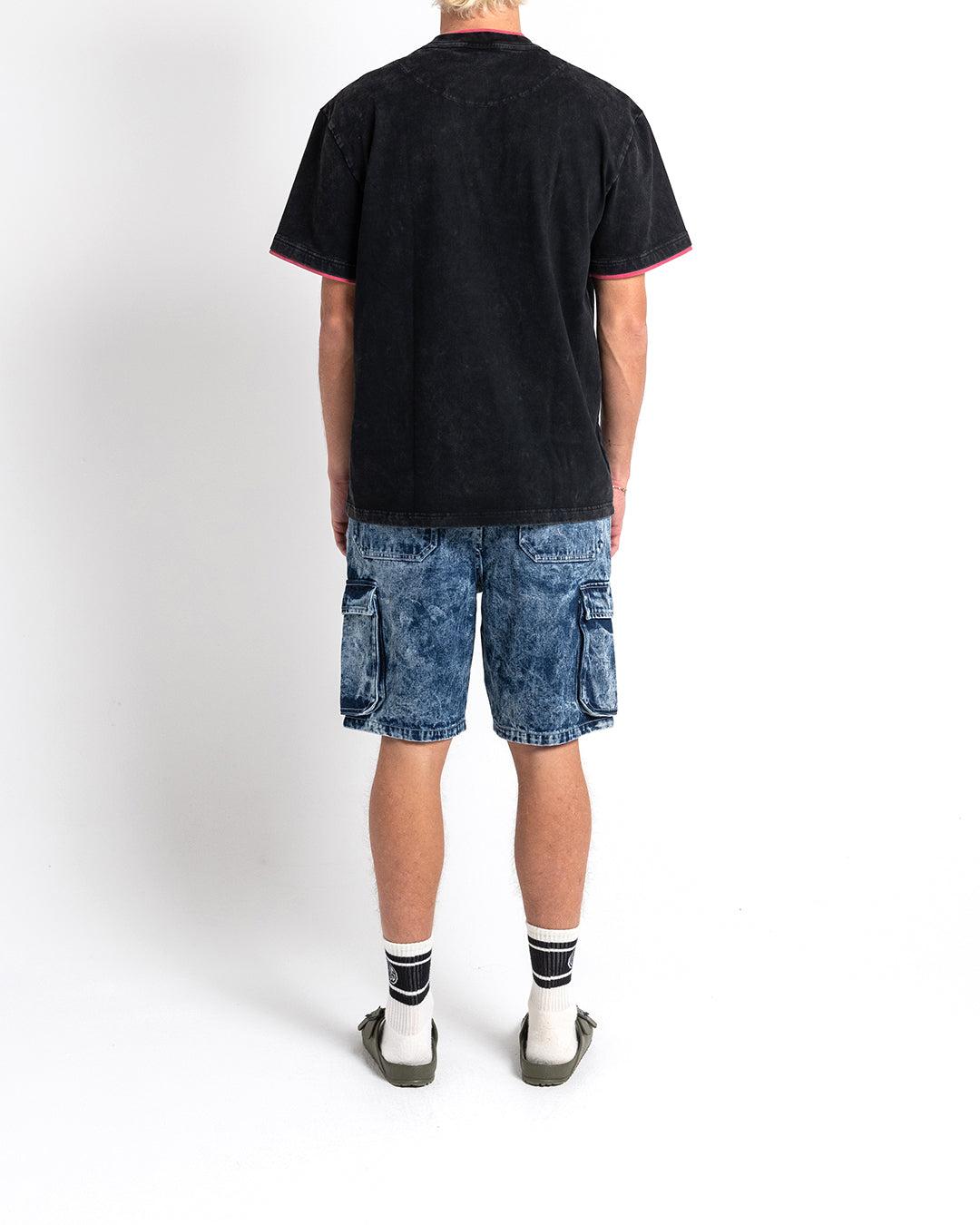 Burly Cargo Short - Mid Indigo Product Image