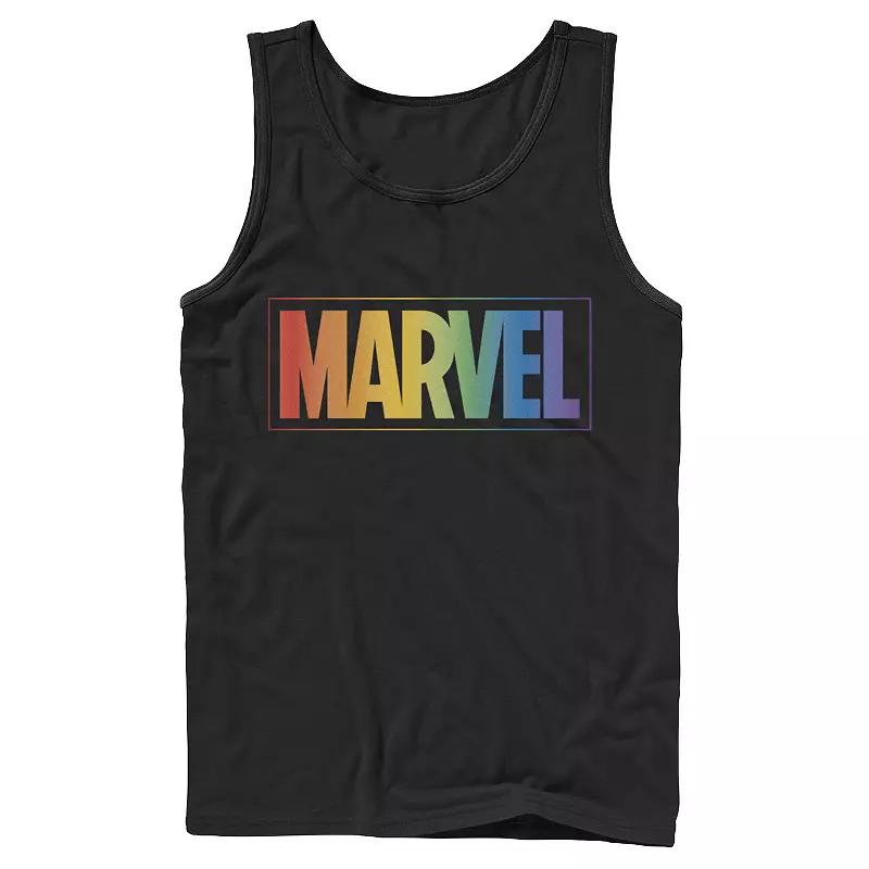 Men's Marvel Rainbow Gradient Logo Tank Top, Boy's,  Product Image