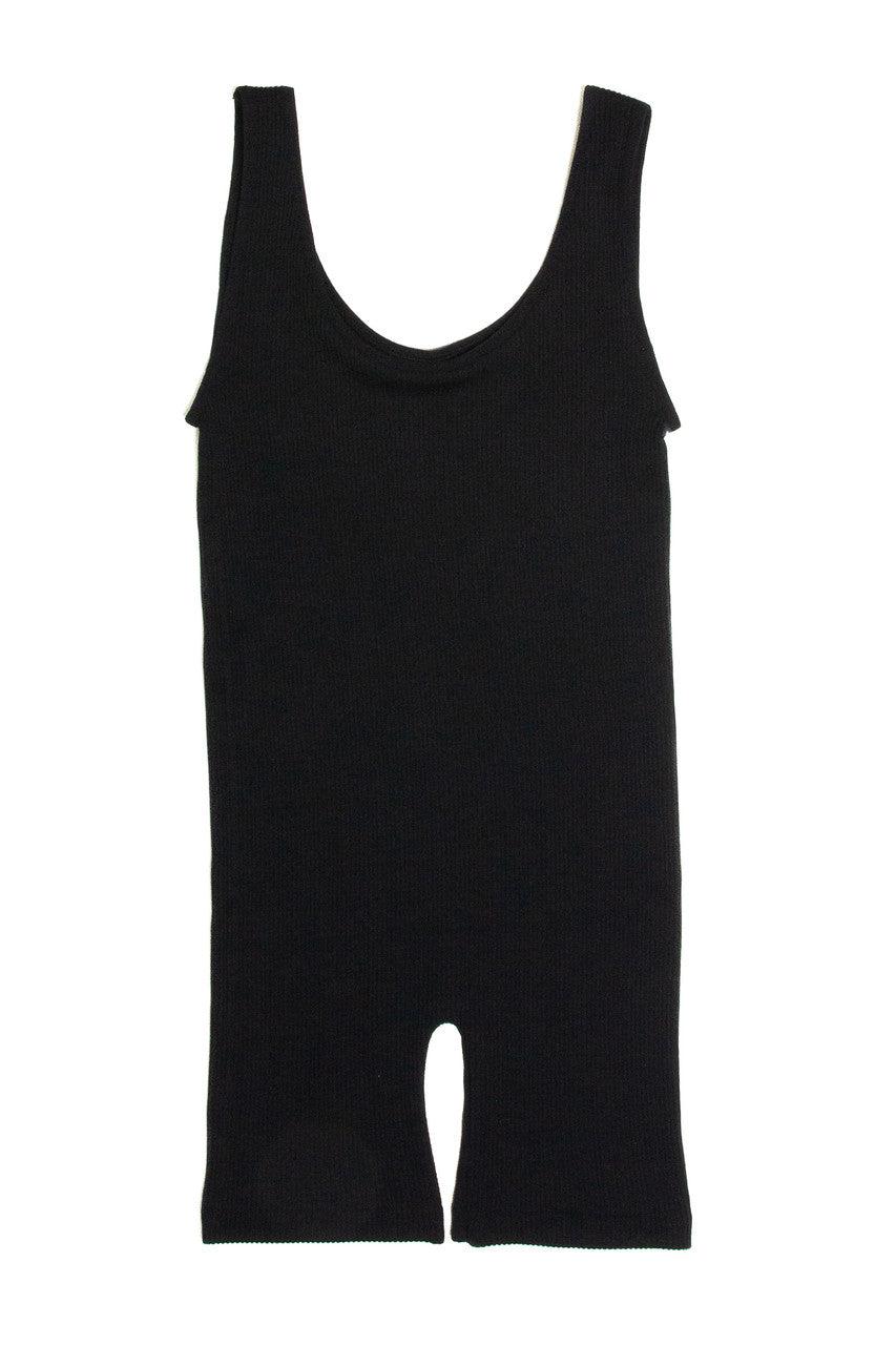 Black Seamless Bike Jumpsuit Product Image