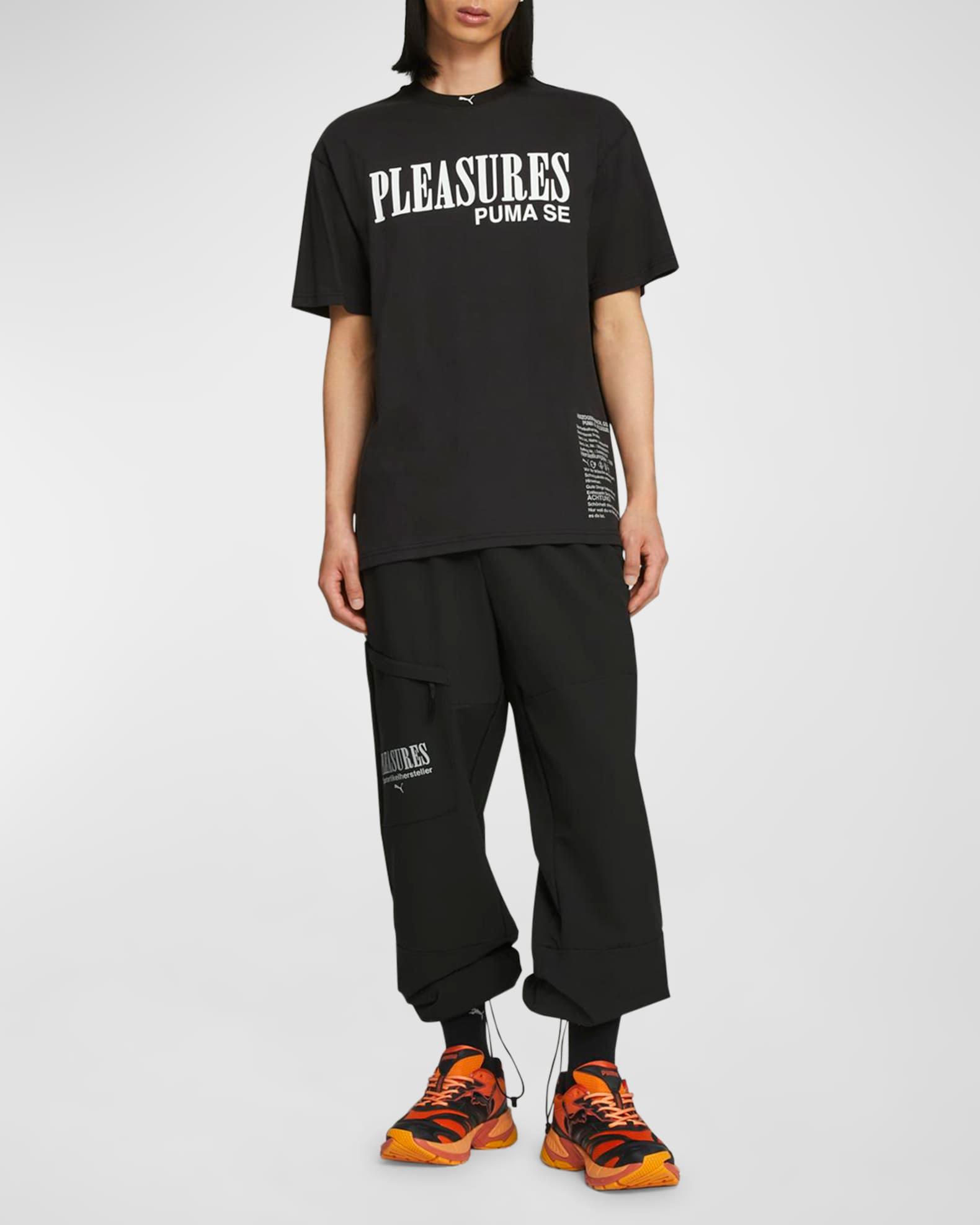 x Pleasures Mens Typo T-Shirt Product Image