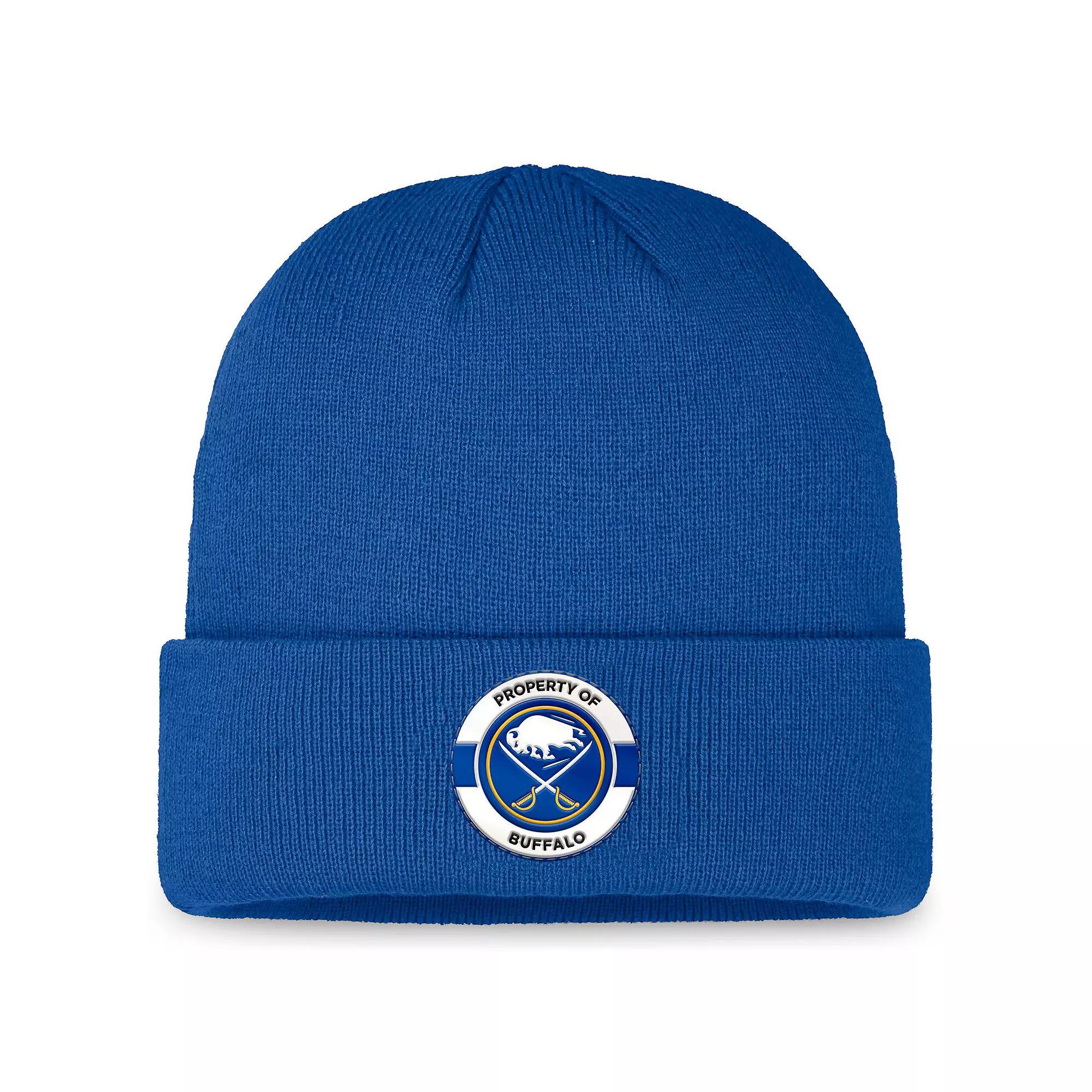 Men's Fanatics Blue Buffalo Sabres Authentic Pro Training Camp Cuffed Knit Hat Product Image
