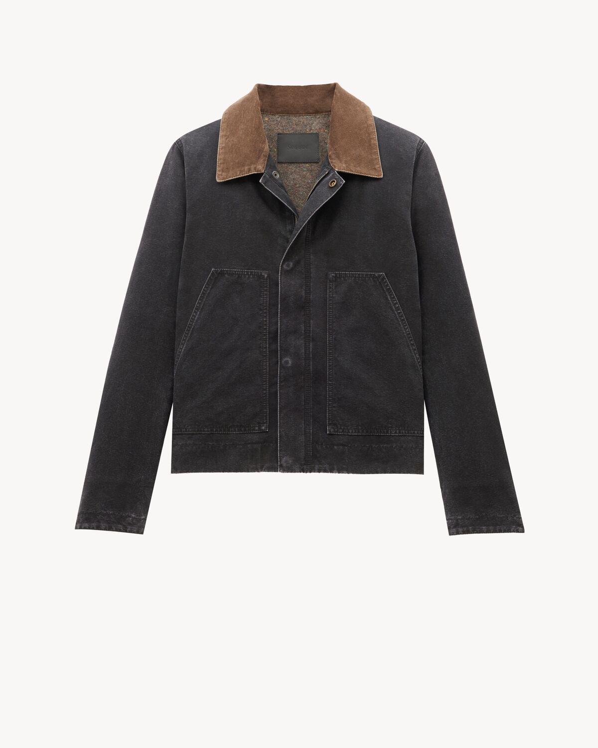 work jacket in cotton canvas and corduroy Product Image