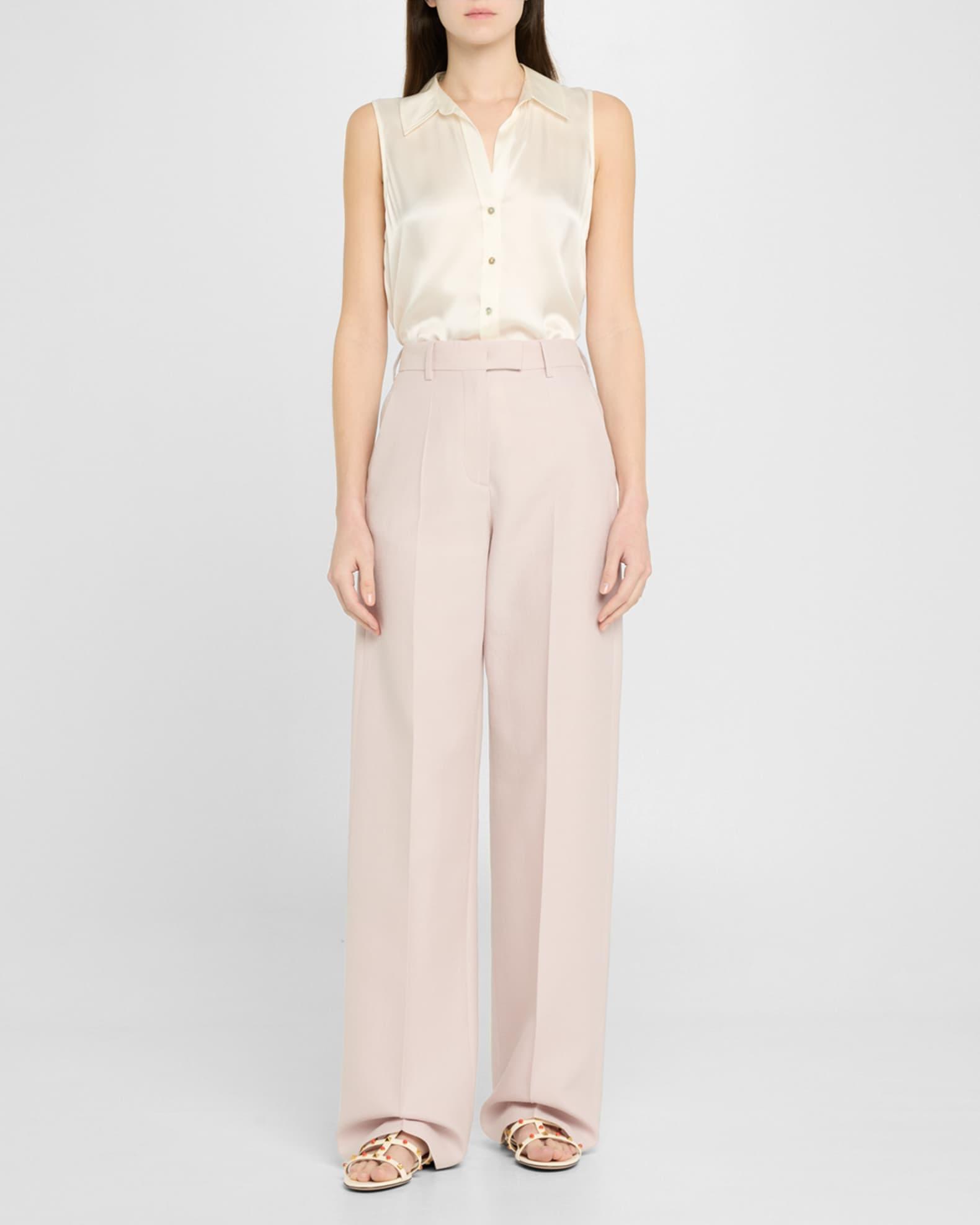 Rockstud Caged Leather Flat Sandals Product Image