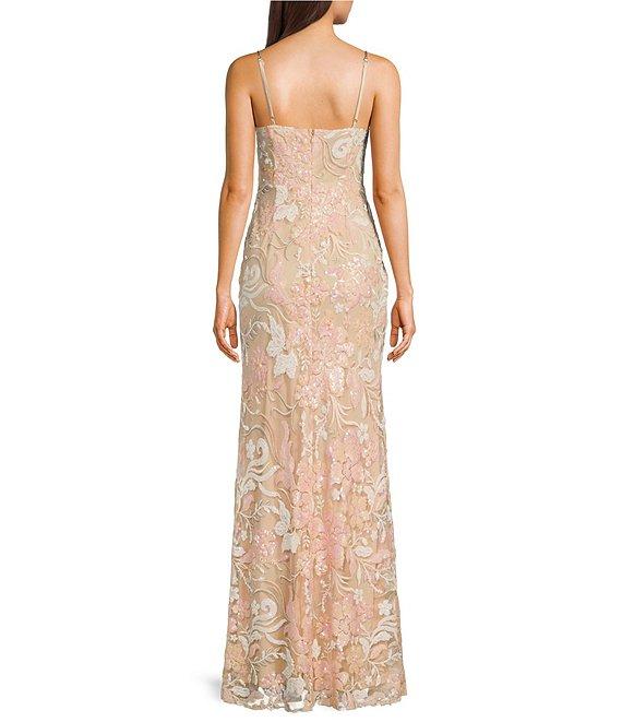 Lulus Sequin Maywood Multi Floral Sequin Maxi Dress Product Image
