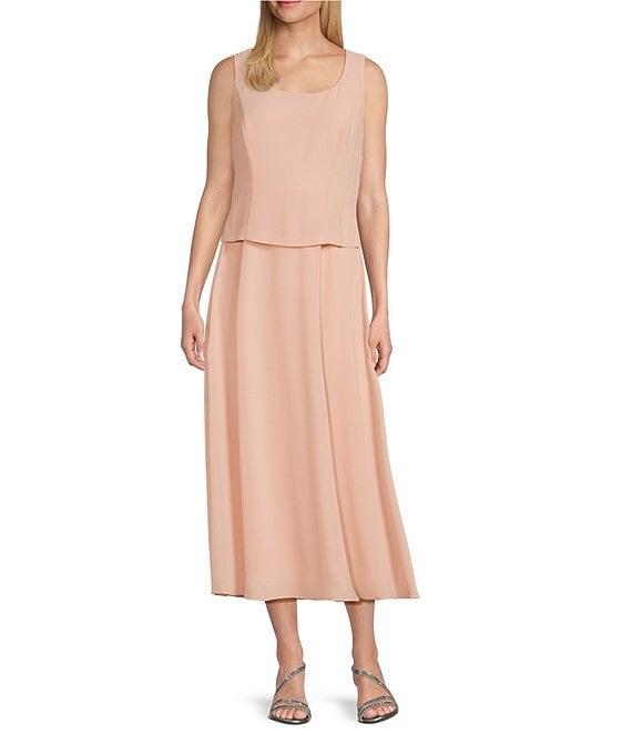 Jessica Howard 3/4 Sleeve Scoop Neck Soutache Mesh 2-Piece Jacket Dress Product Image