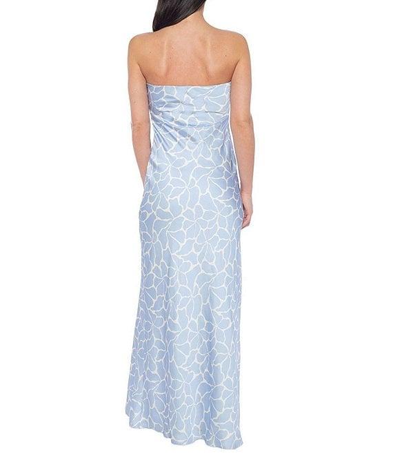 Jump Chiffon Strapless Long Dress Product Image