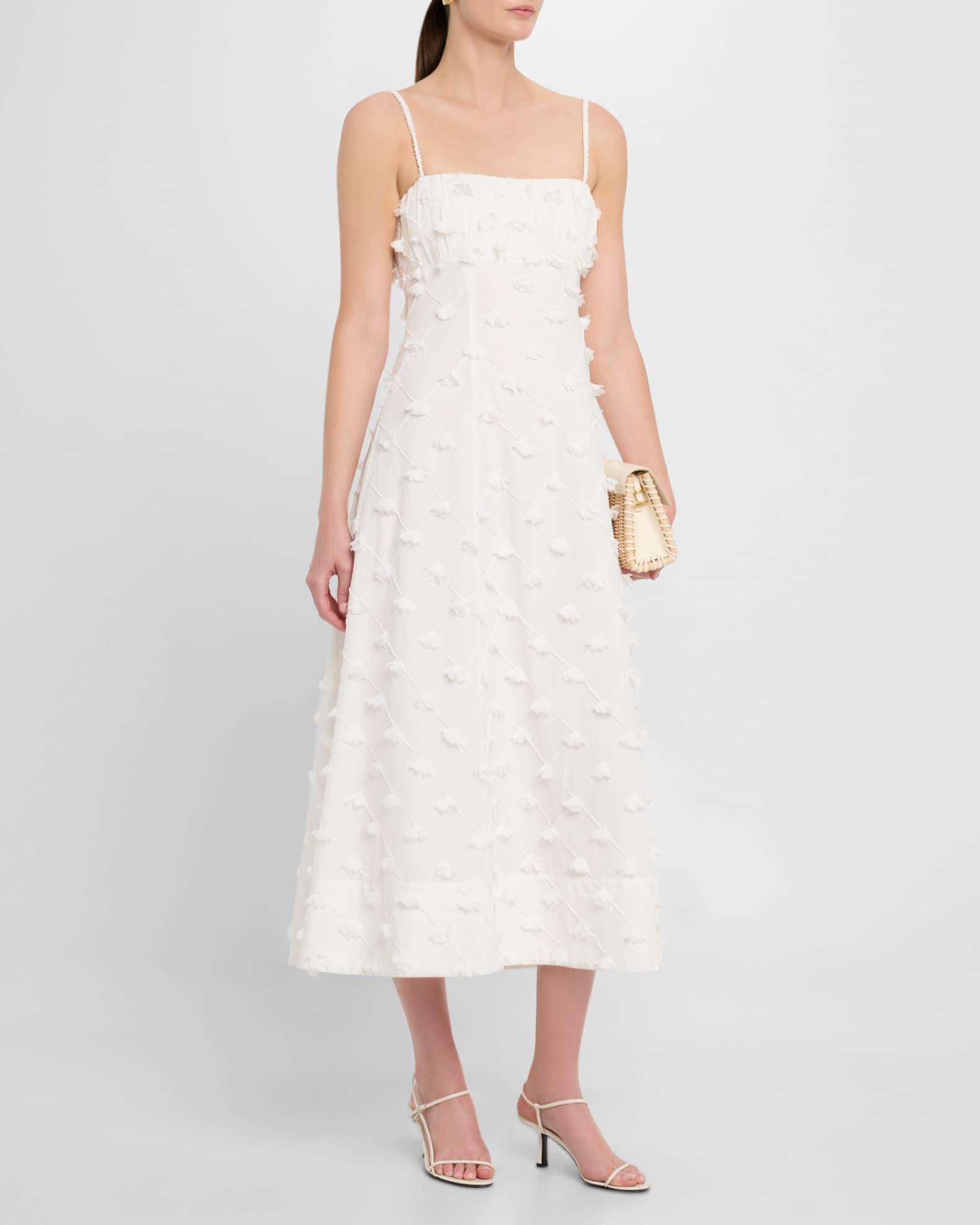 Tahlia Cotton-Linen Midi Dress Product Image