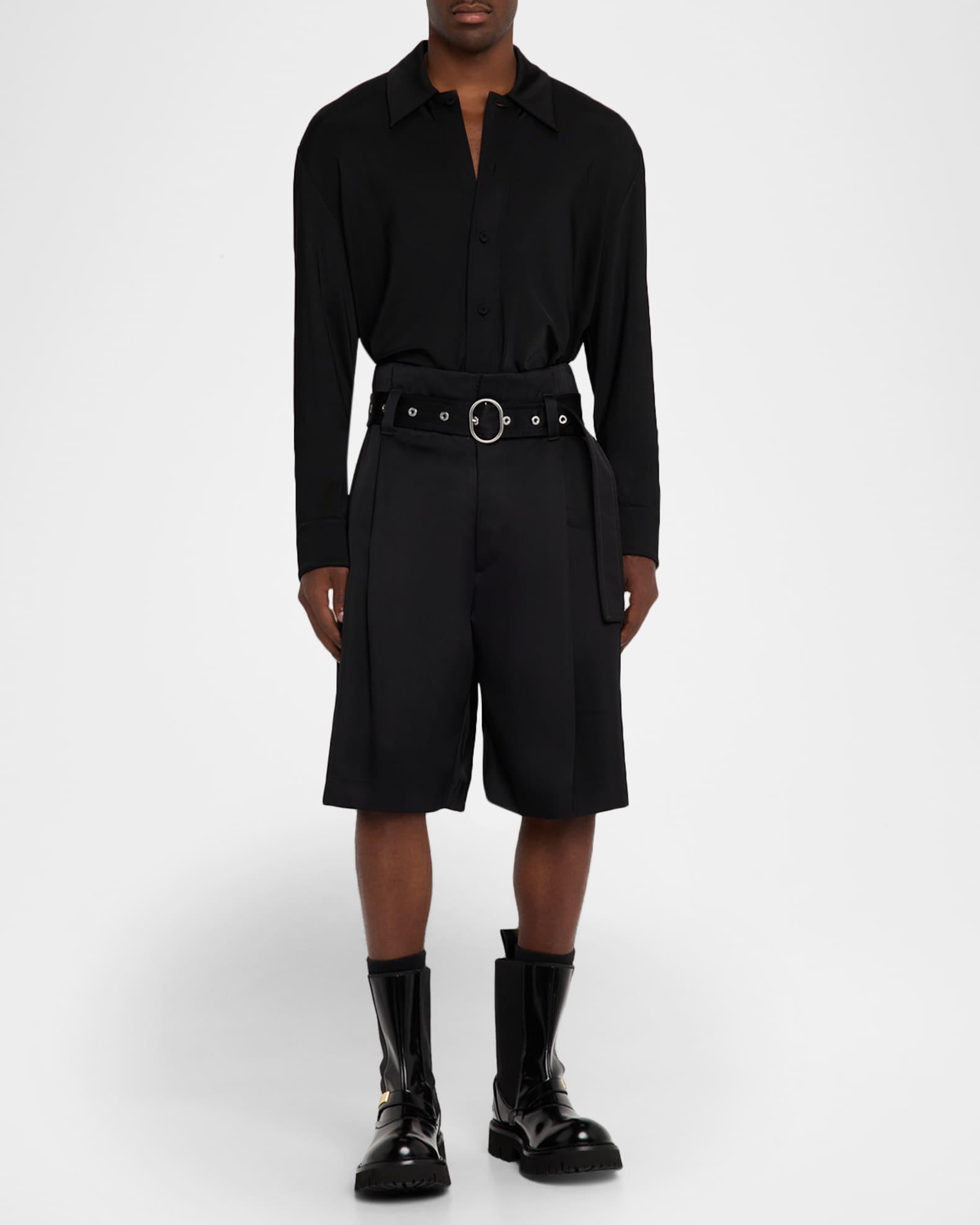 Men's Leather Logo-Plaque Chelsea Boots Product Image