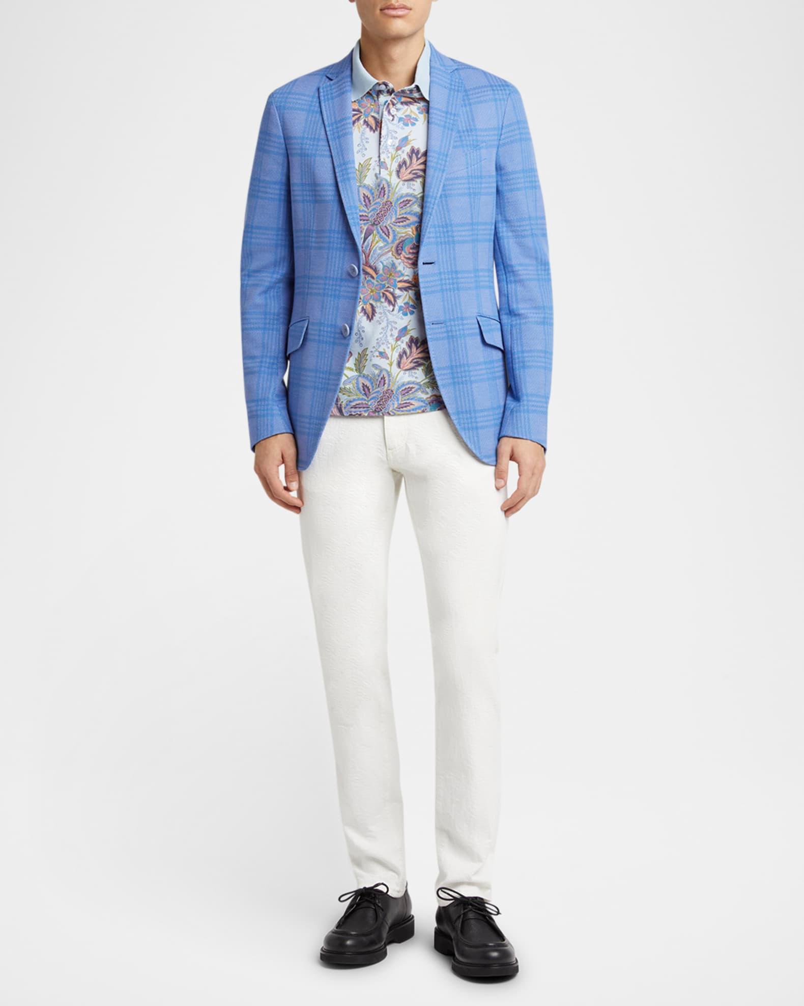 Men's Floral Palm Paisley Polo Shirt Product Image