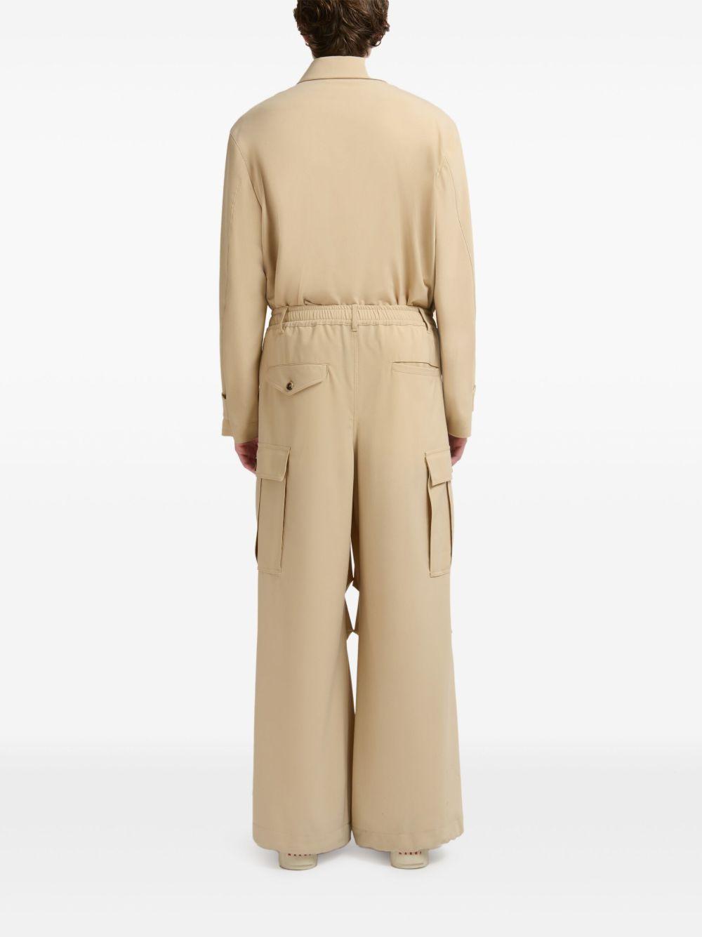 draped cargo trousers Product Image