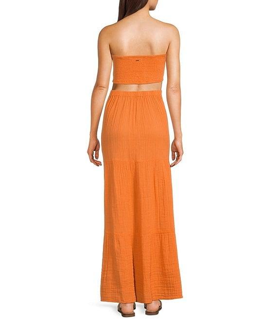Rip Curl Premium Surf Strapless Open Cut Out Back Maxi Dress Product Image