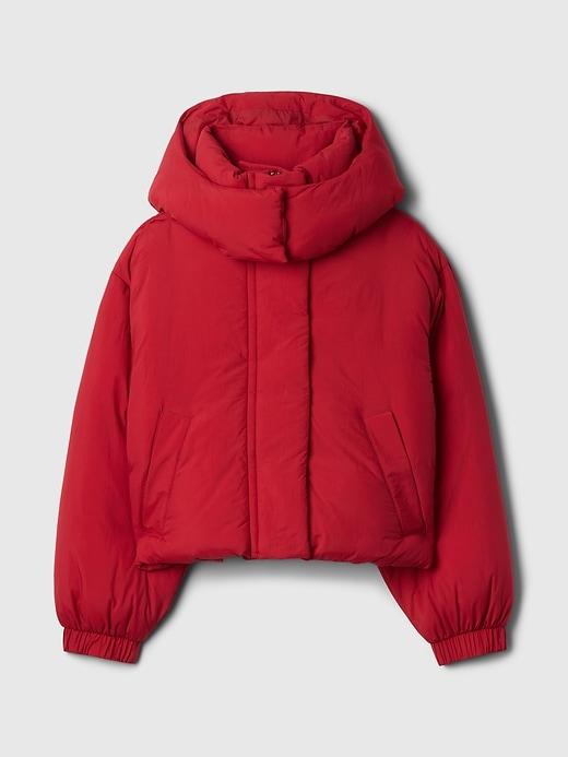Cropped Duvet Wrap Puffer Jacket Product Image