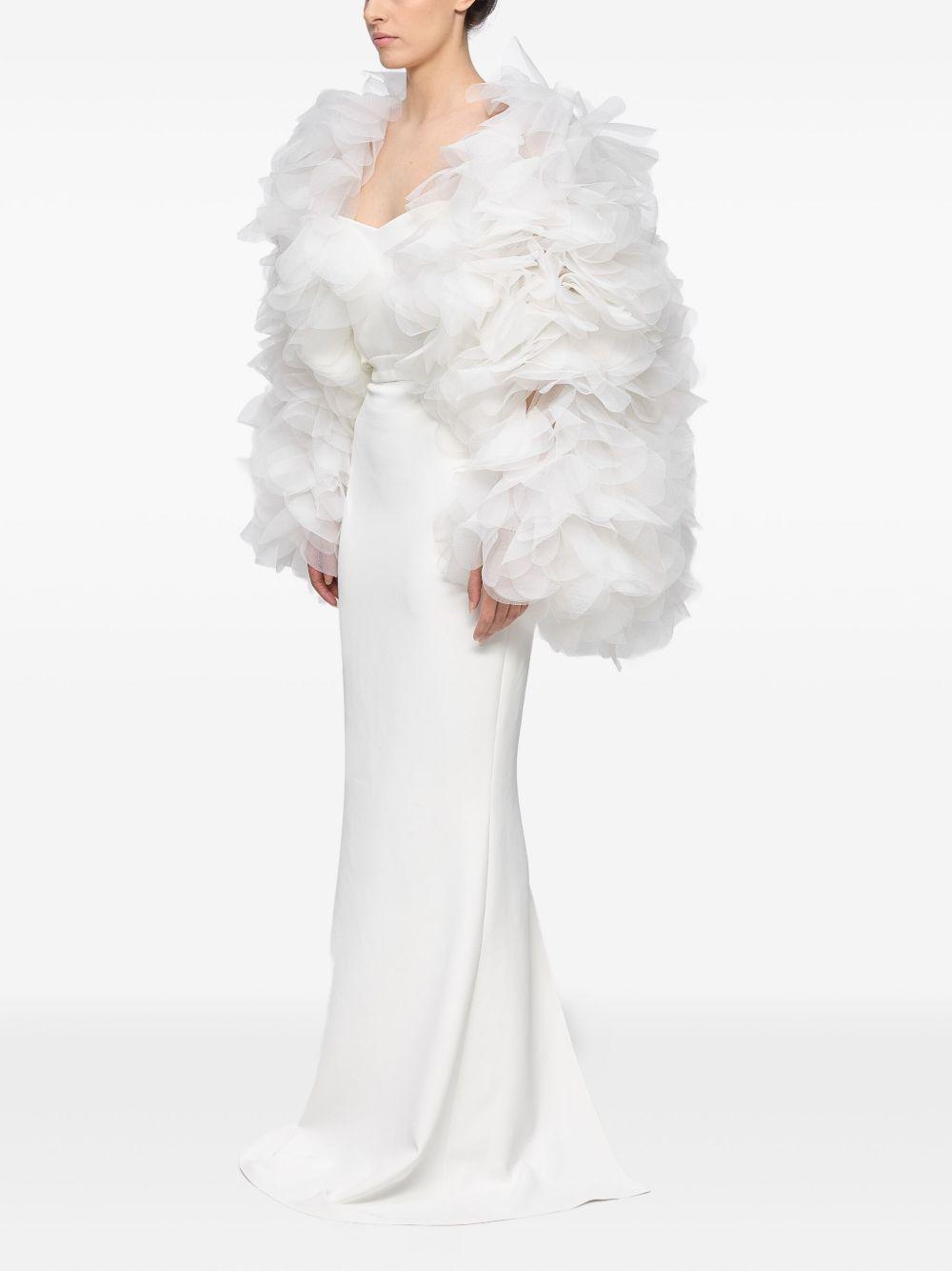 ruffle-trim gown Product Image