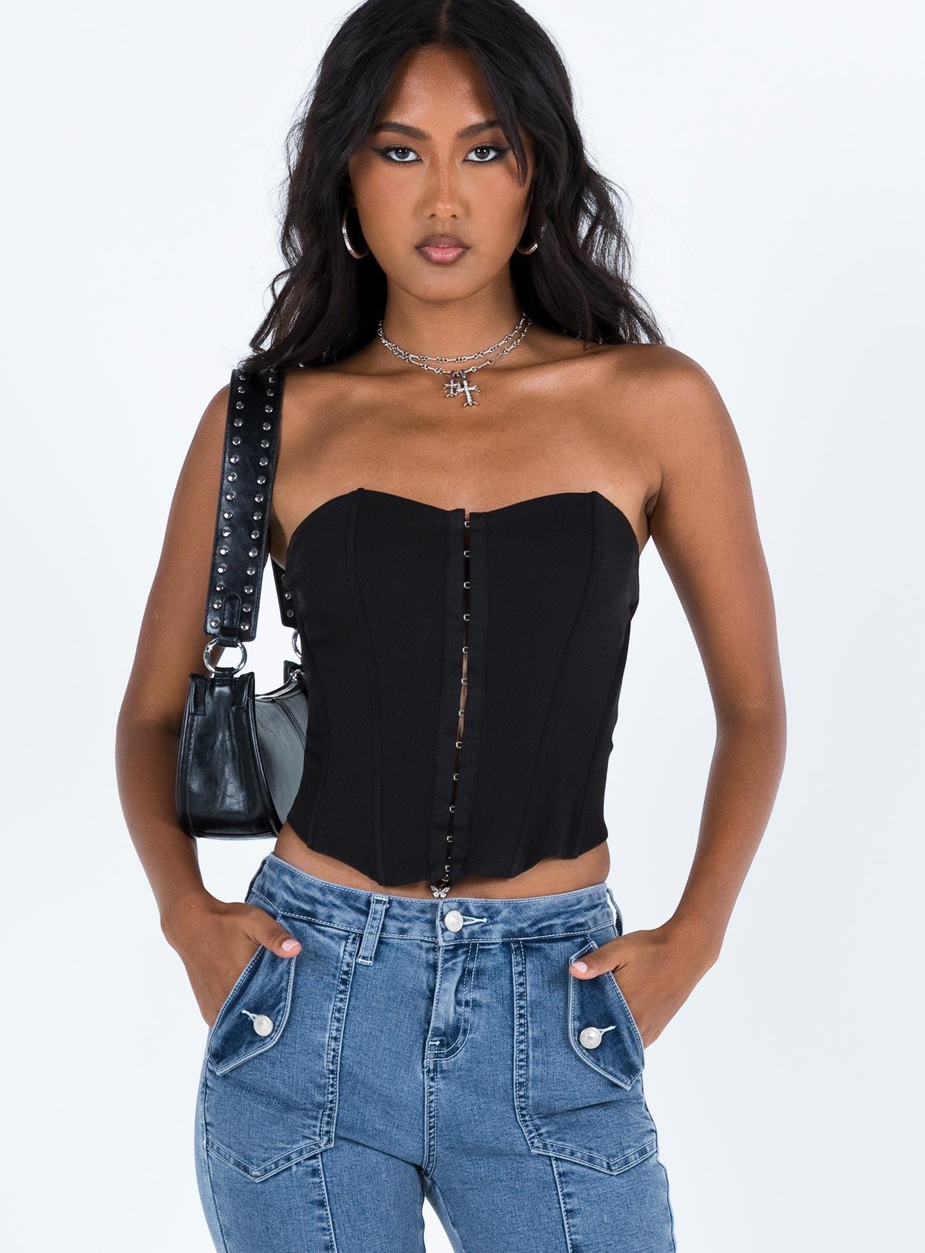 Archer Corset Top Black Product Image