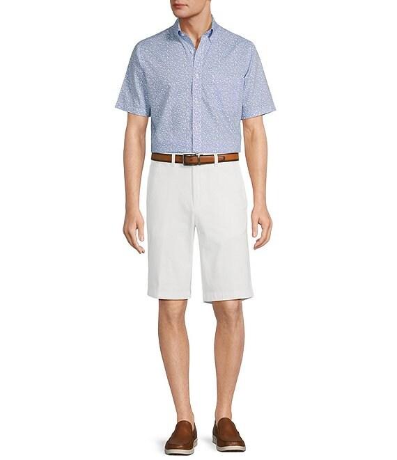 Gold Label Roundtree & Yorke Slim Fit Non-Iron Short Sleeve Floral Print Sport Shirt Product Image