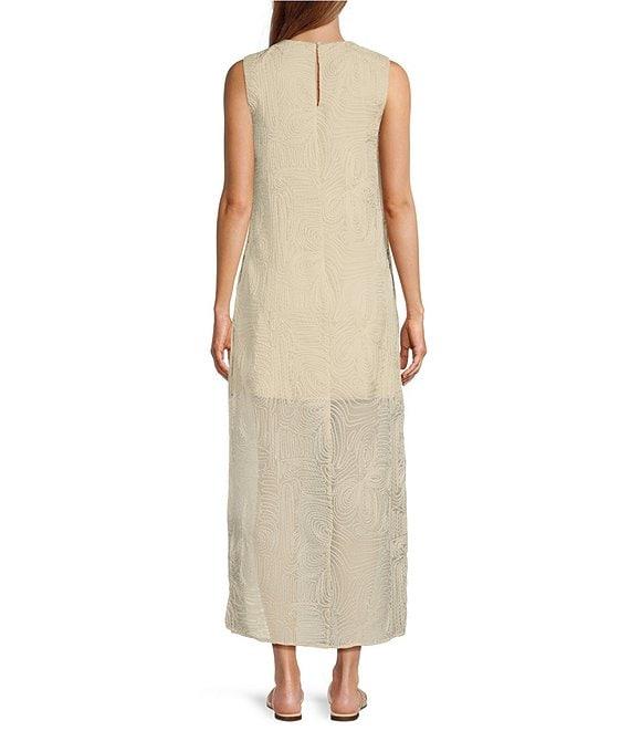 Antonio Melani x M.G. Style Blake Soutache Round Neck Sleeveless Shift Maxi Dress Product Image