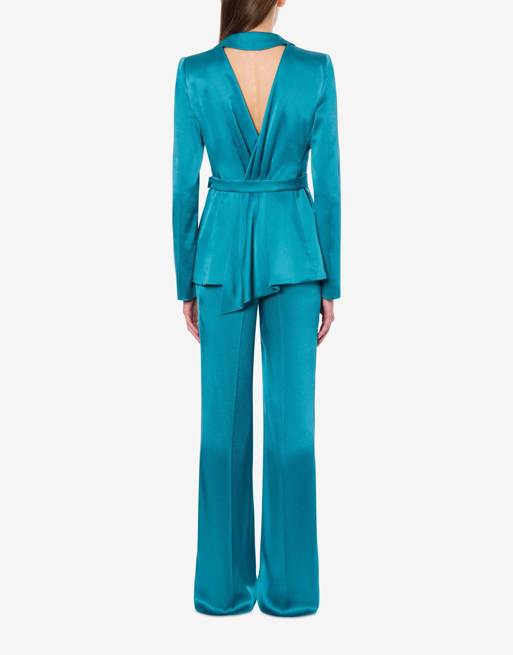 Wide satin trousers Product Image