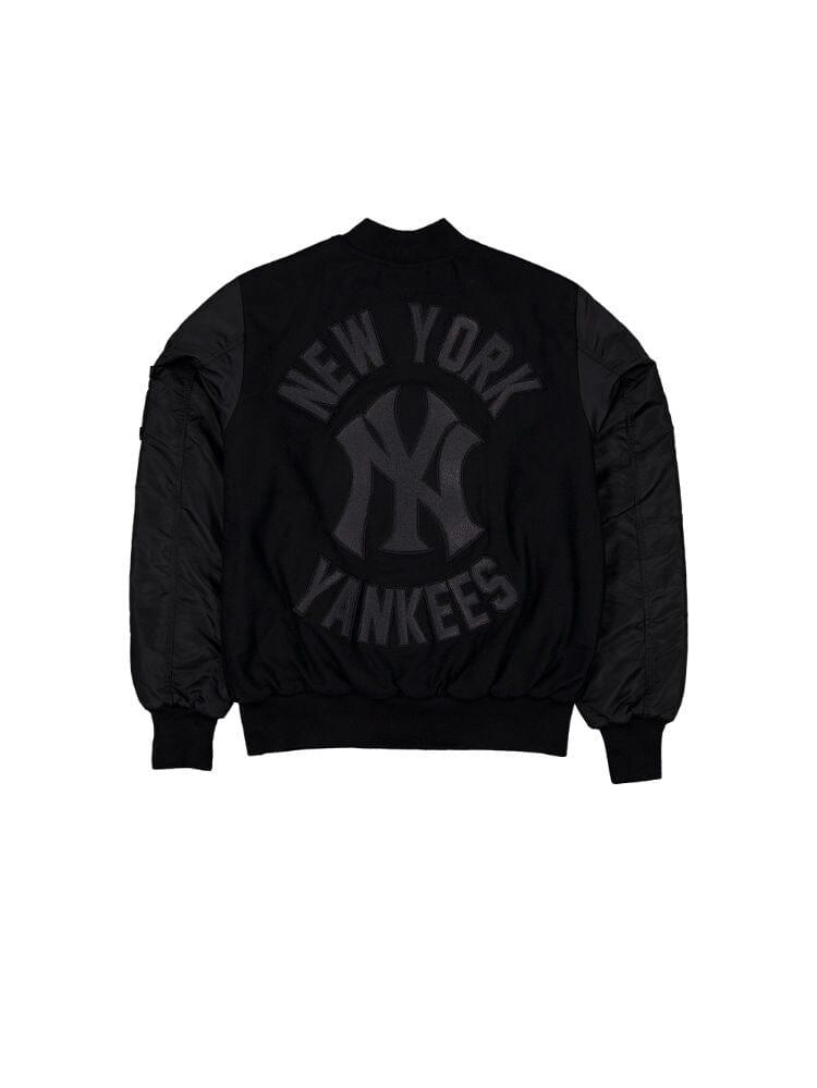 NEW YORK YANKEES X ALPHA X NEW ERA WOOL VARSITY MA-1 BOMBER JACKET Product Image