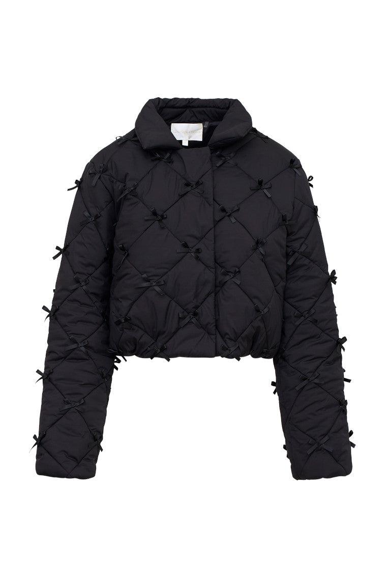Kasey Quilted Bow-Embellished Jacket Product Image