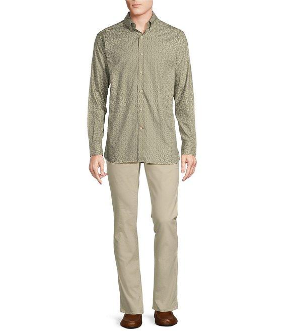 Cremieux Blue Label Twill Tile Print Long Sleeve Woven Shirt Product Image