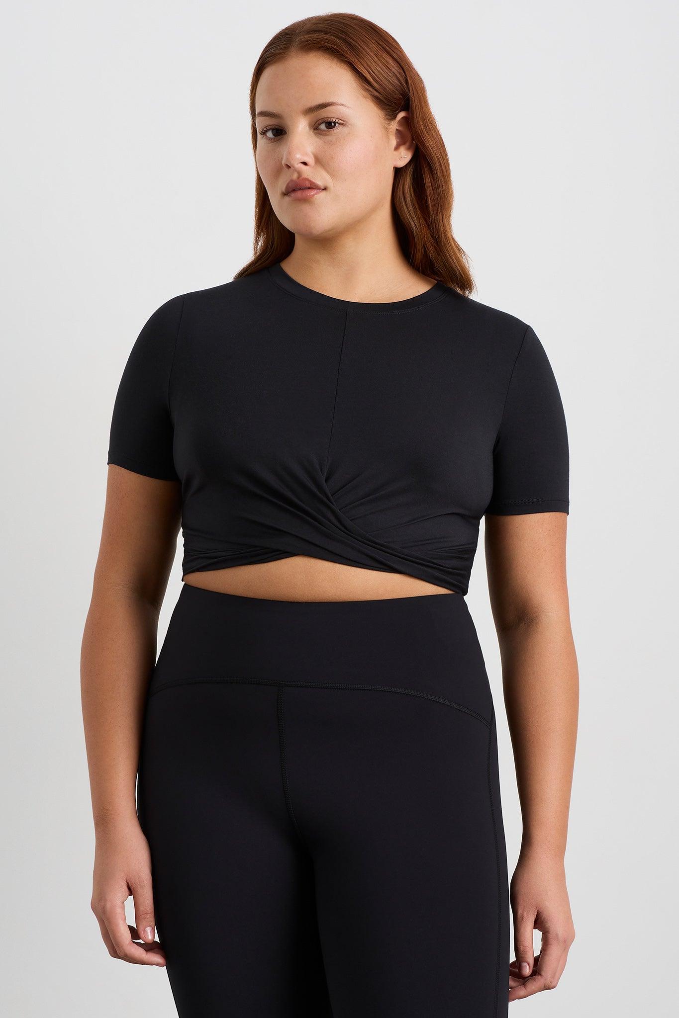 Crop Twist Front Tee 130 Product Image
