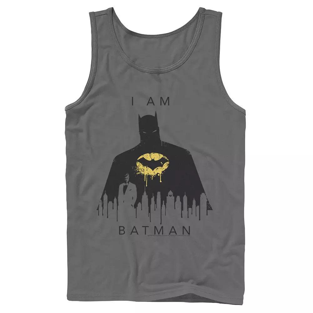 Men's DC Comics I Am Batman Skyline Poster Tank Top,  Product Image