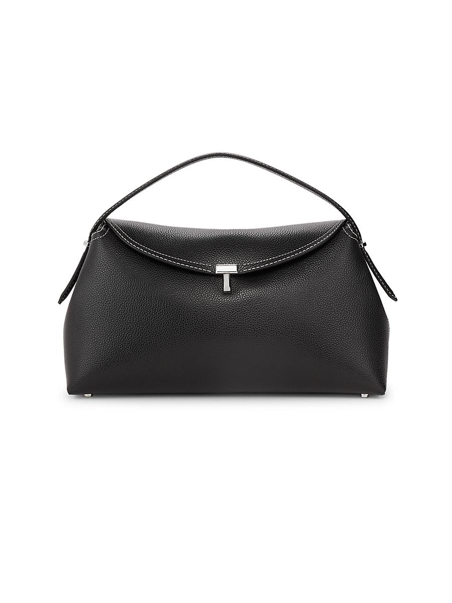 Womens T-Lock Leather Top-Handle Bag Product Image