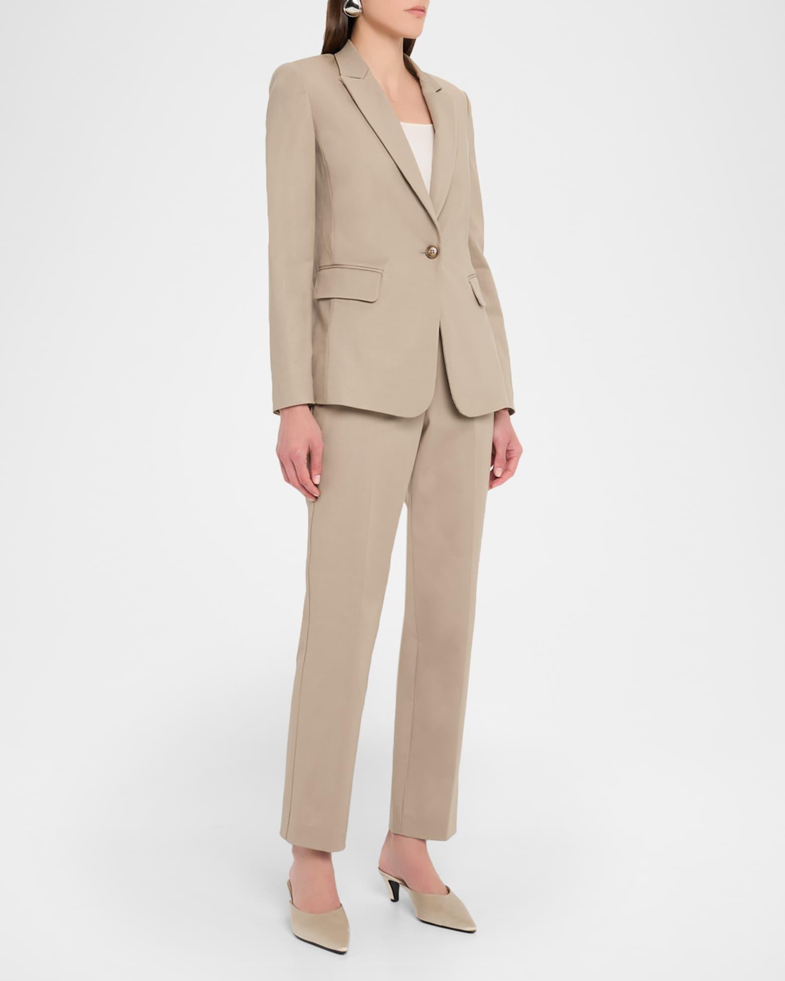 Cotton Couture Straight-Leg Trousers Product Image