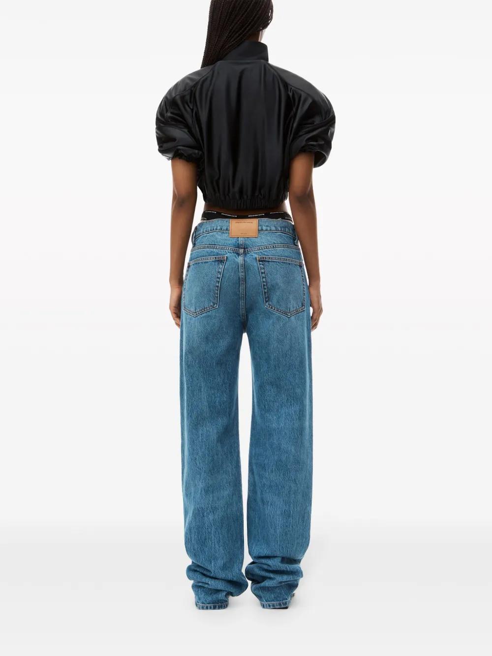 logo-waistband straight-leg jeans Product Image