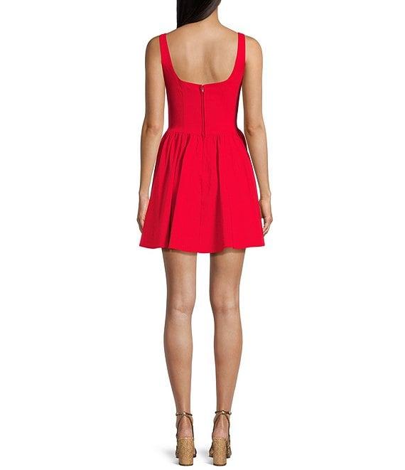 City Vibe Sleeveless Bustier Bodice Mini Dress Product Image