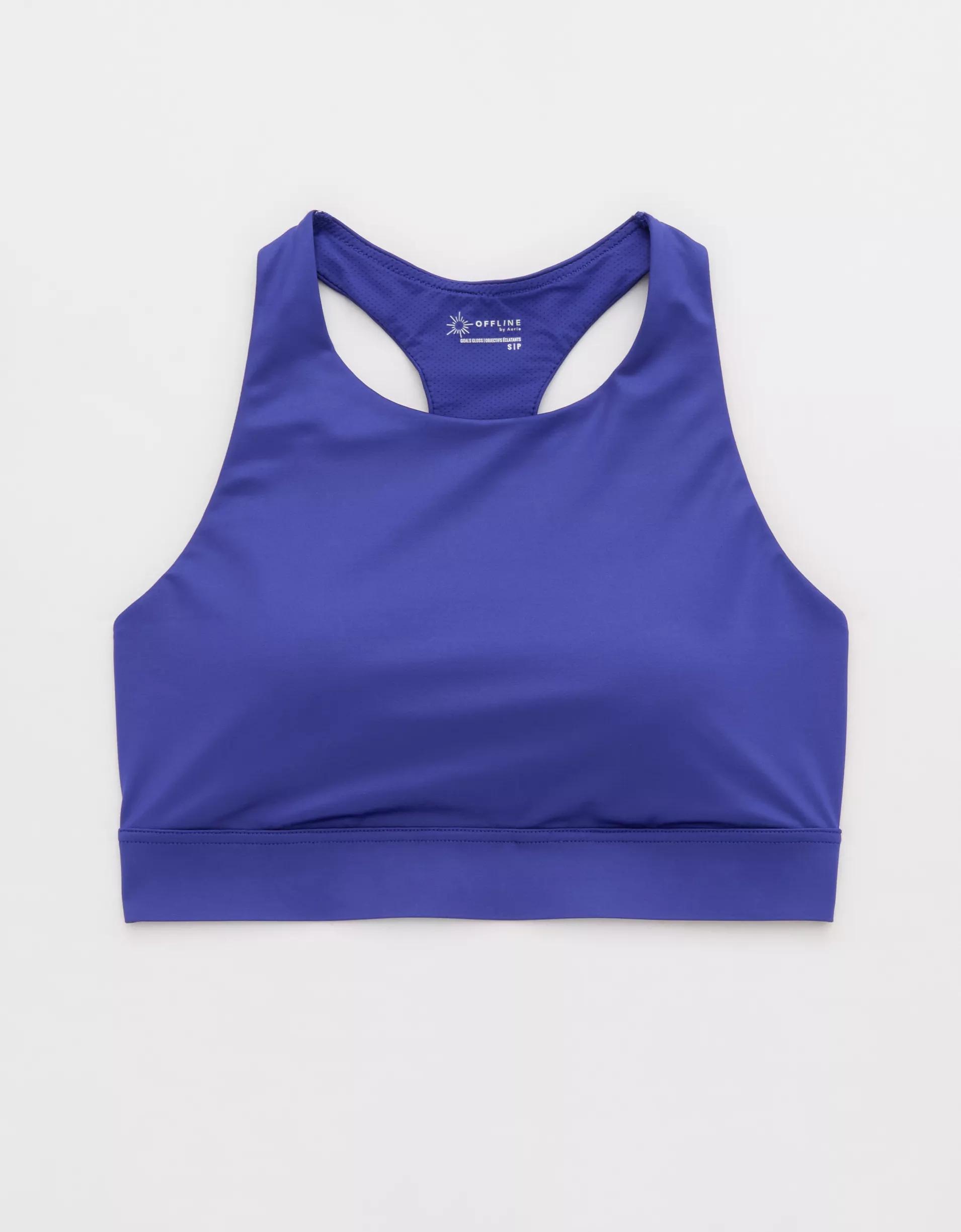 OFFLINE By Aerie Goals Gloss High Neck Sports Bra Product Image