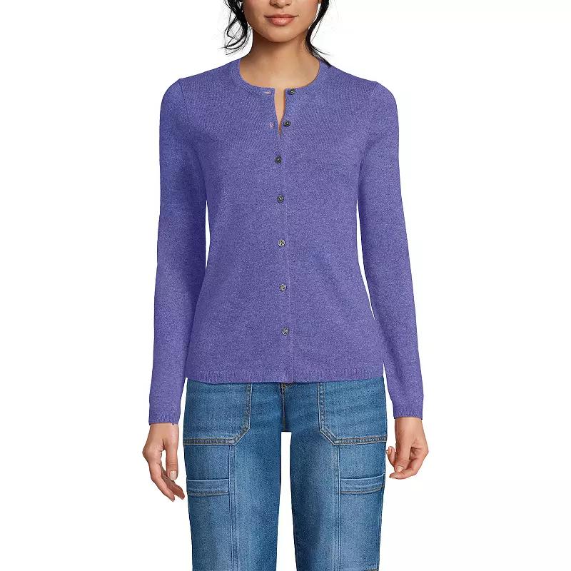 Women's Lands' End Classic Cashmere Cardigan Sweater,  Product Image