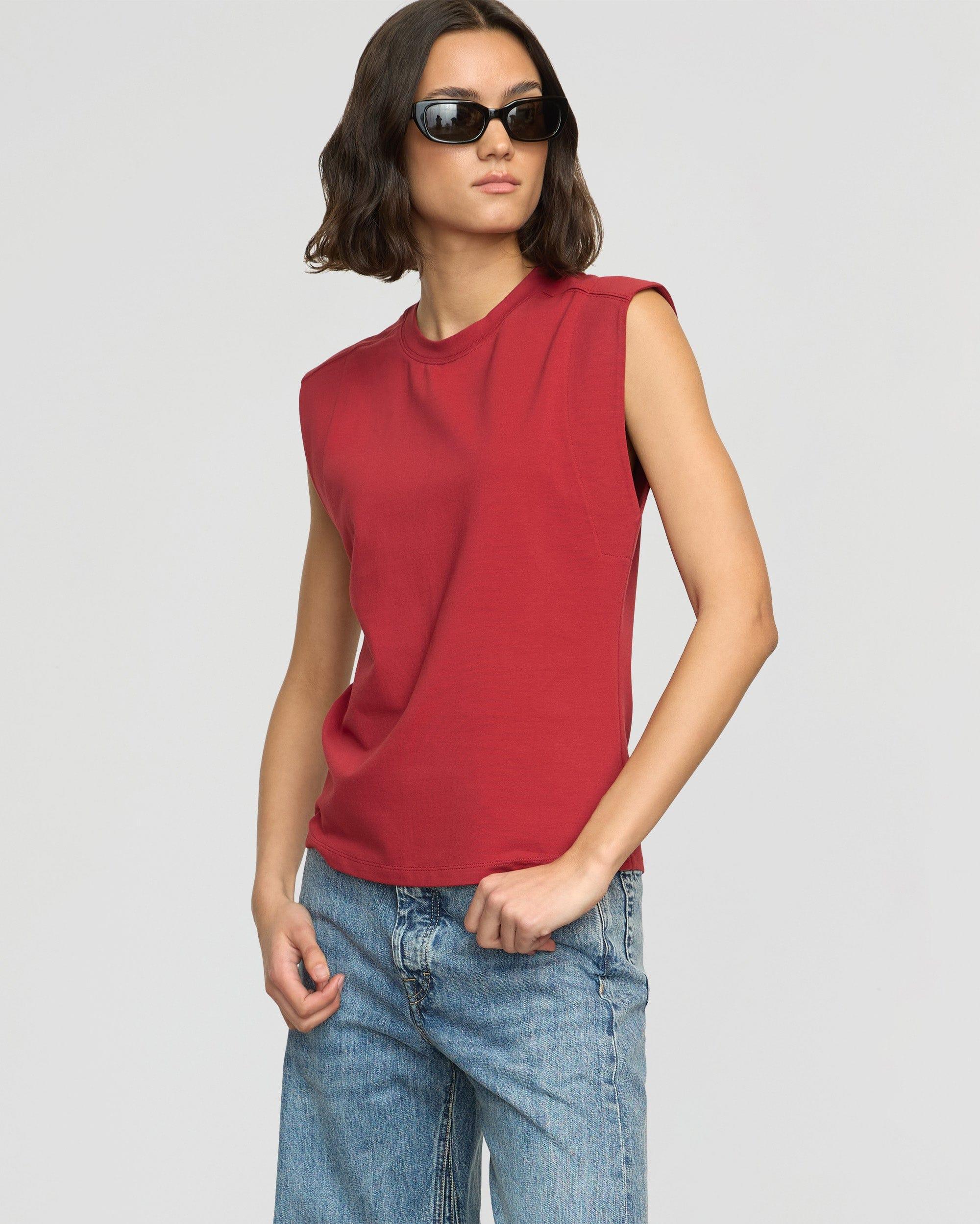 Nana Organic Cotton Structured-Shoulder Tee Product Image