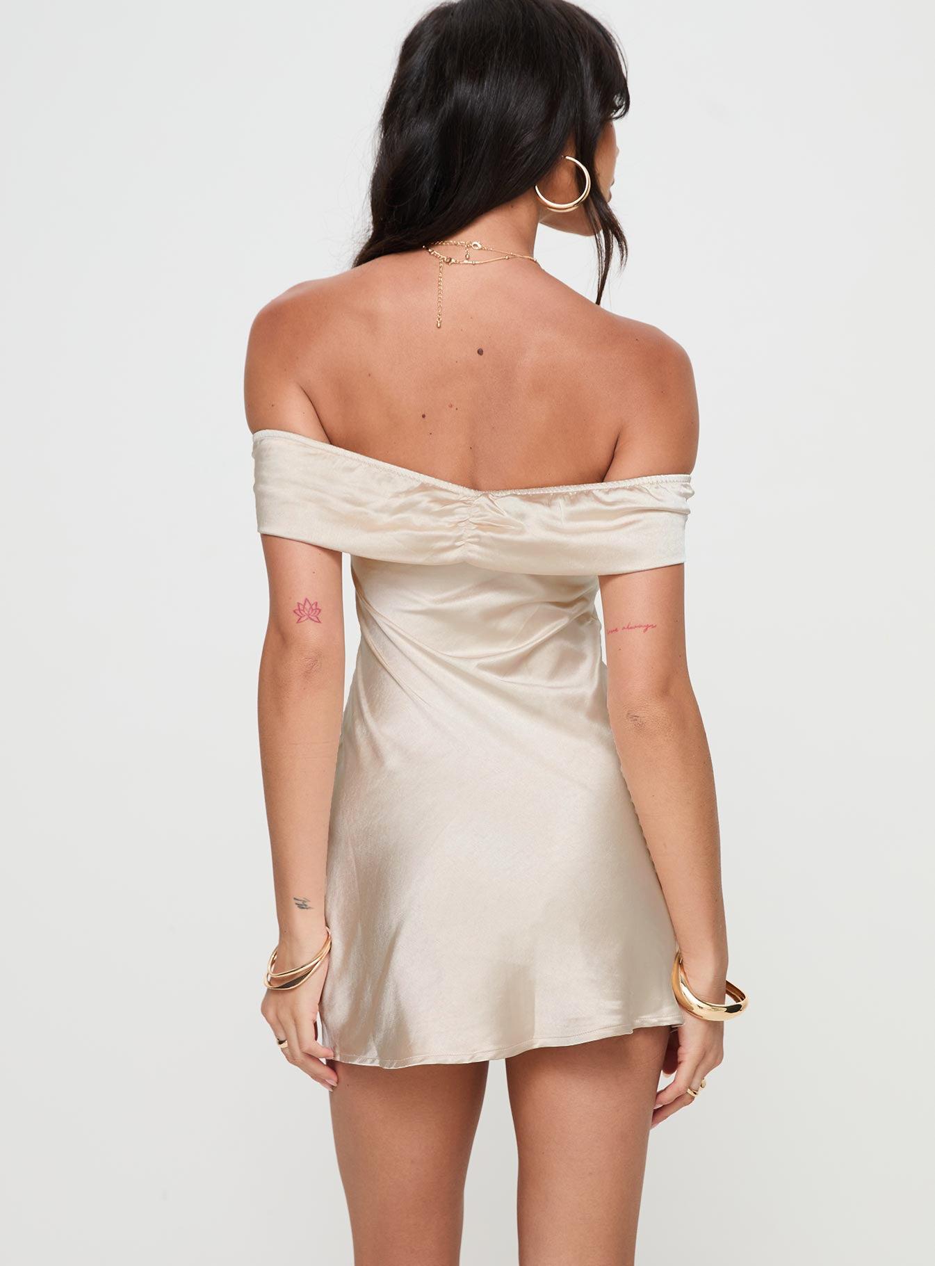 Sadee Mini Dress Champagne Product Image