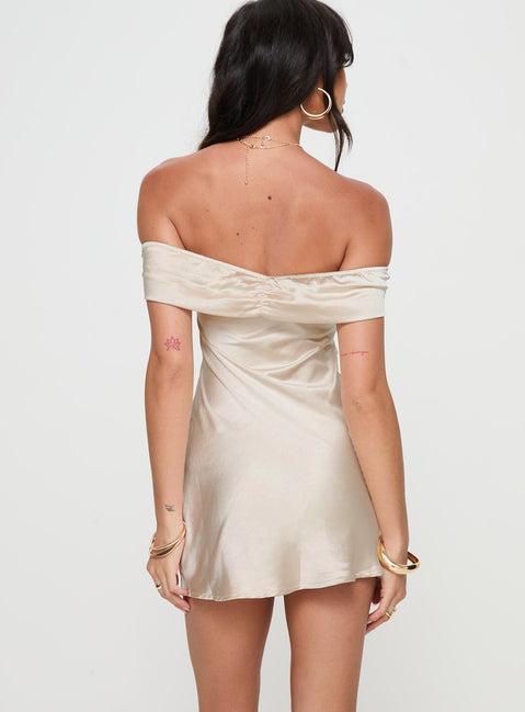 Sadee Mini Dress Champagne Product Image