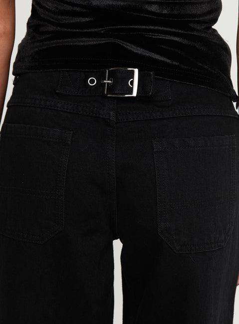 Jankins Baggy Jeans Black Product Image
