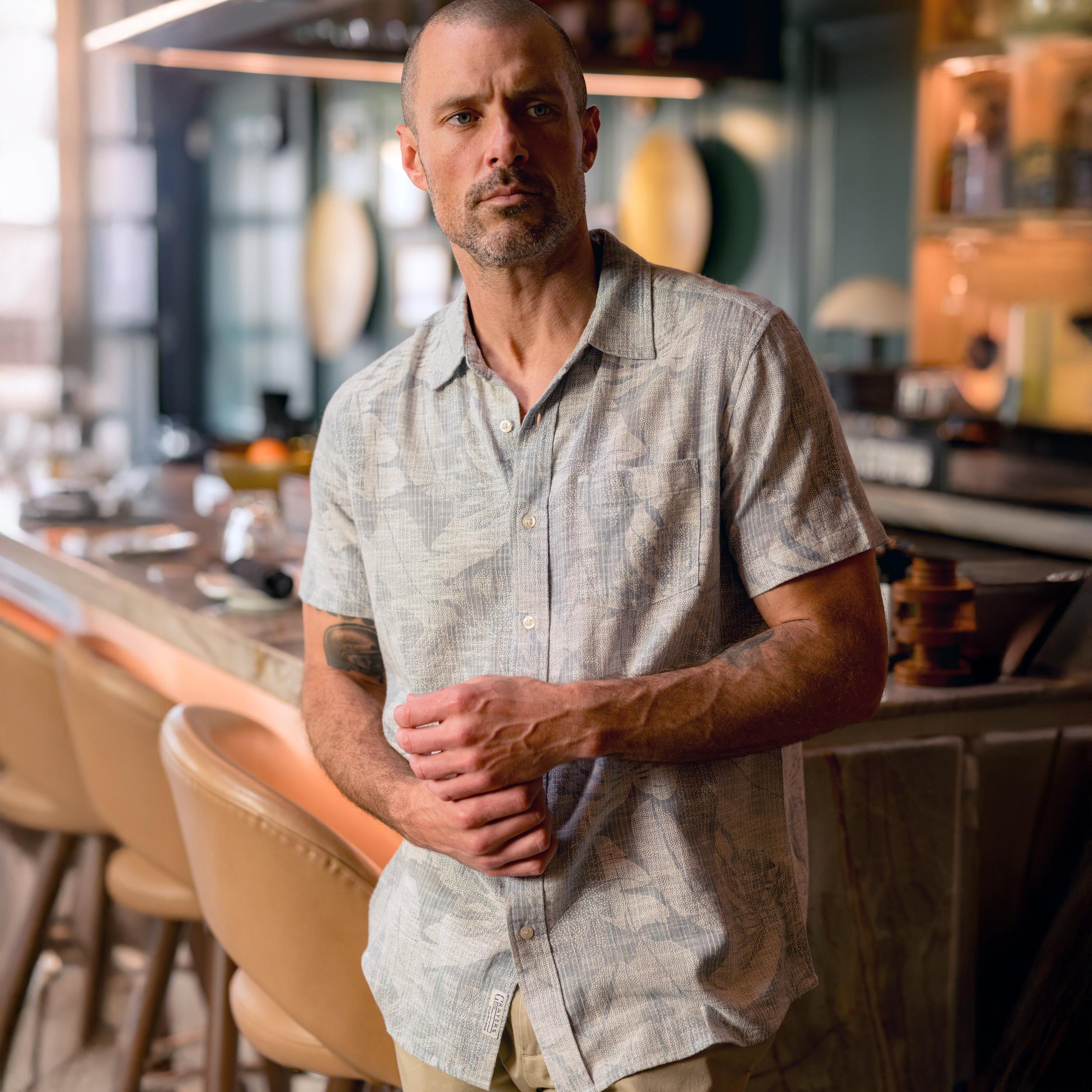 Madras Cottage Loom Printed Shirt - Mr. Chow Print Product Image