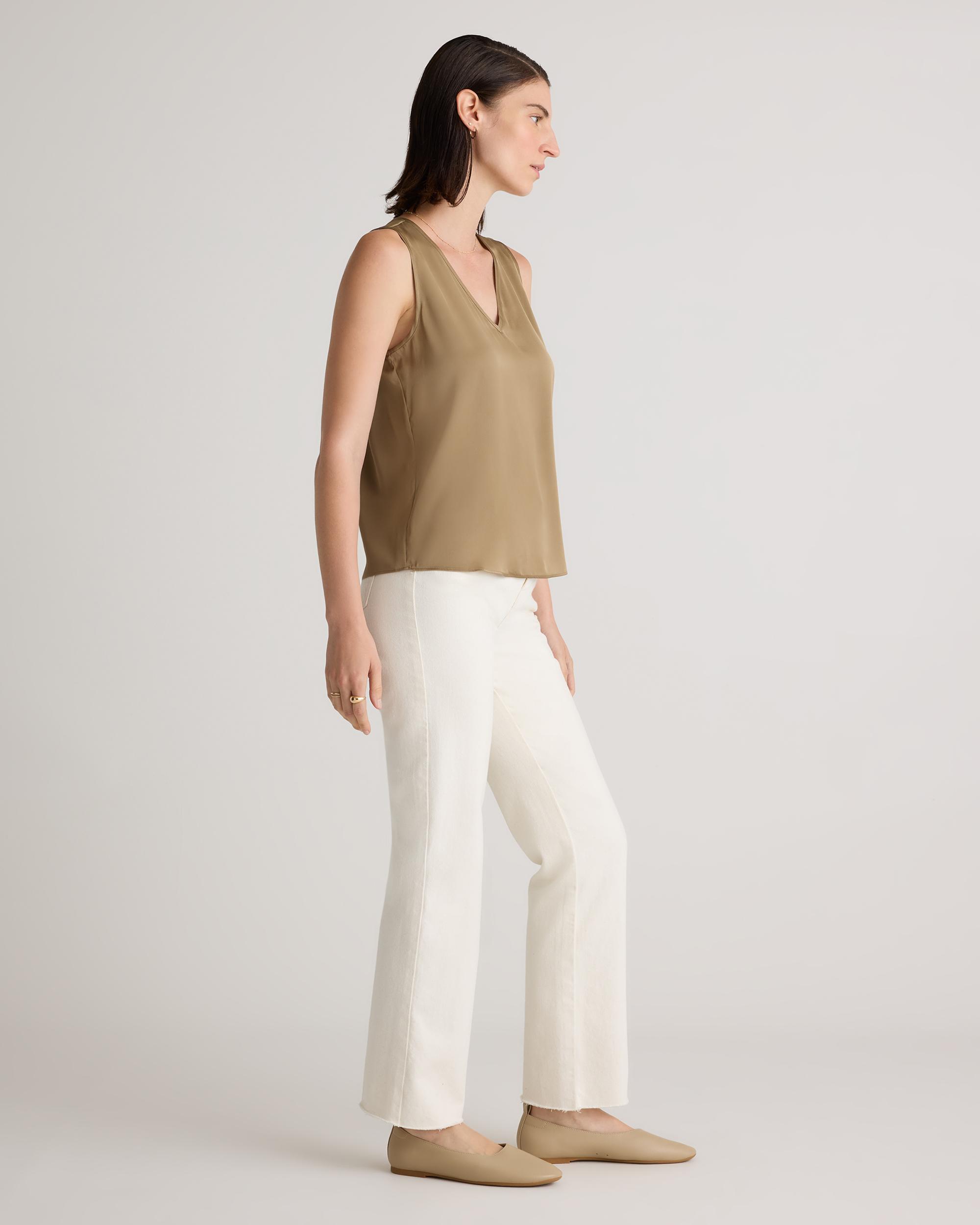 Quince | Women's Washable Stretch Silk Tank Top Size XL Product Image