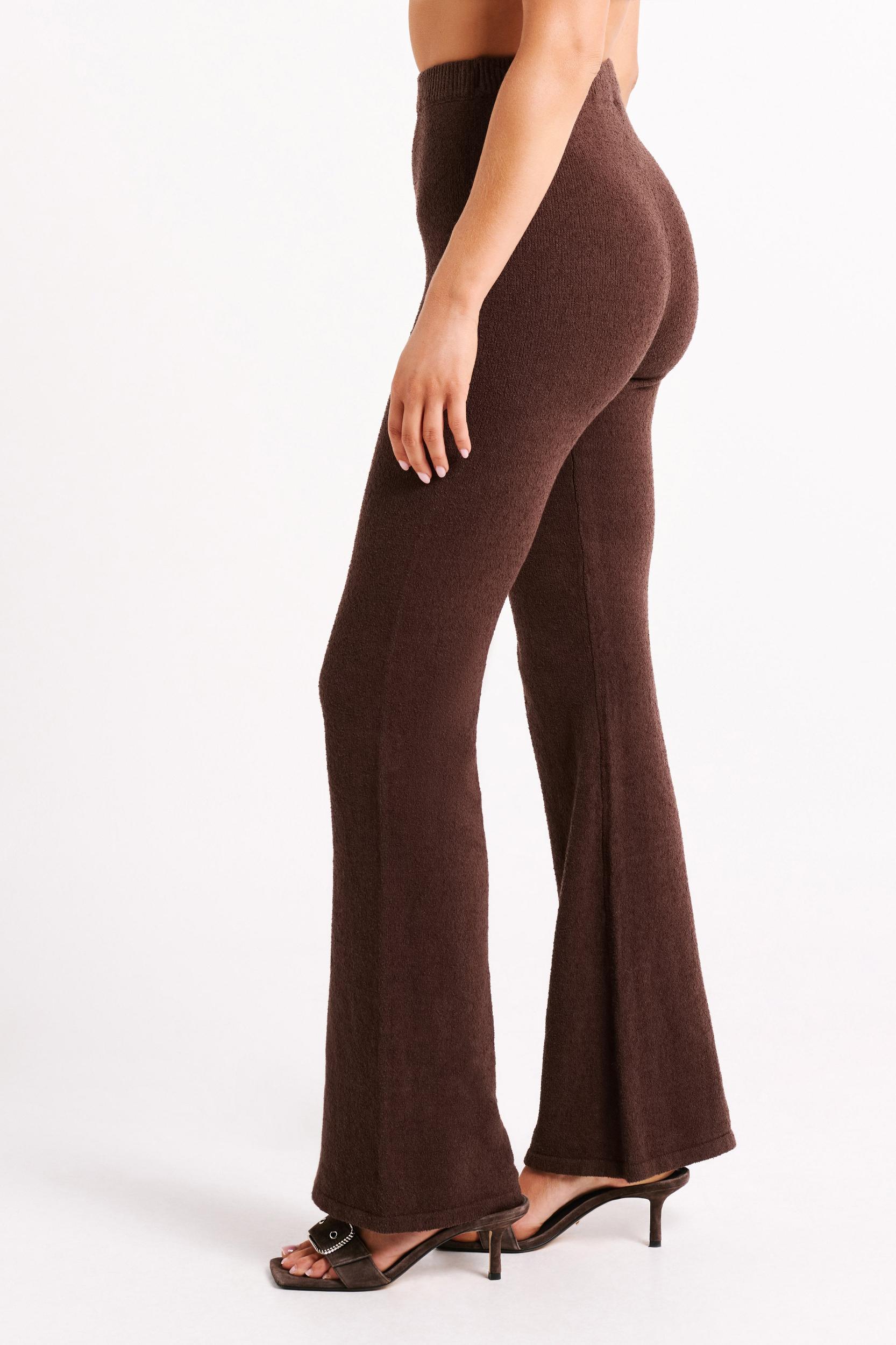Angelina Knit Pants - Chocolate Product Image