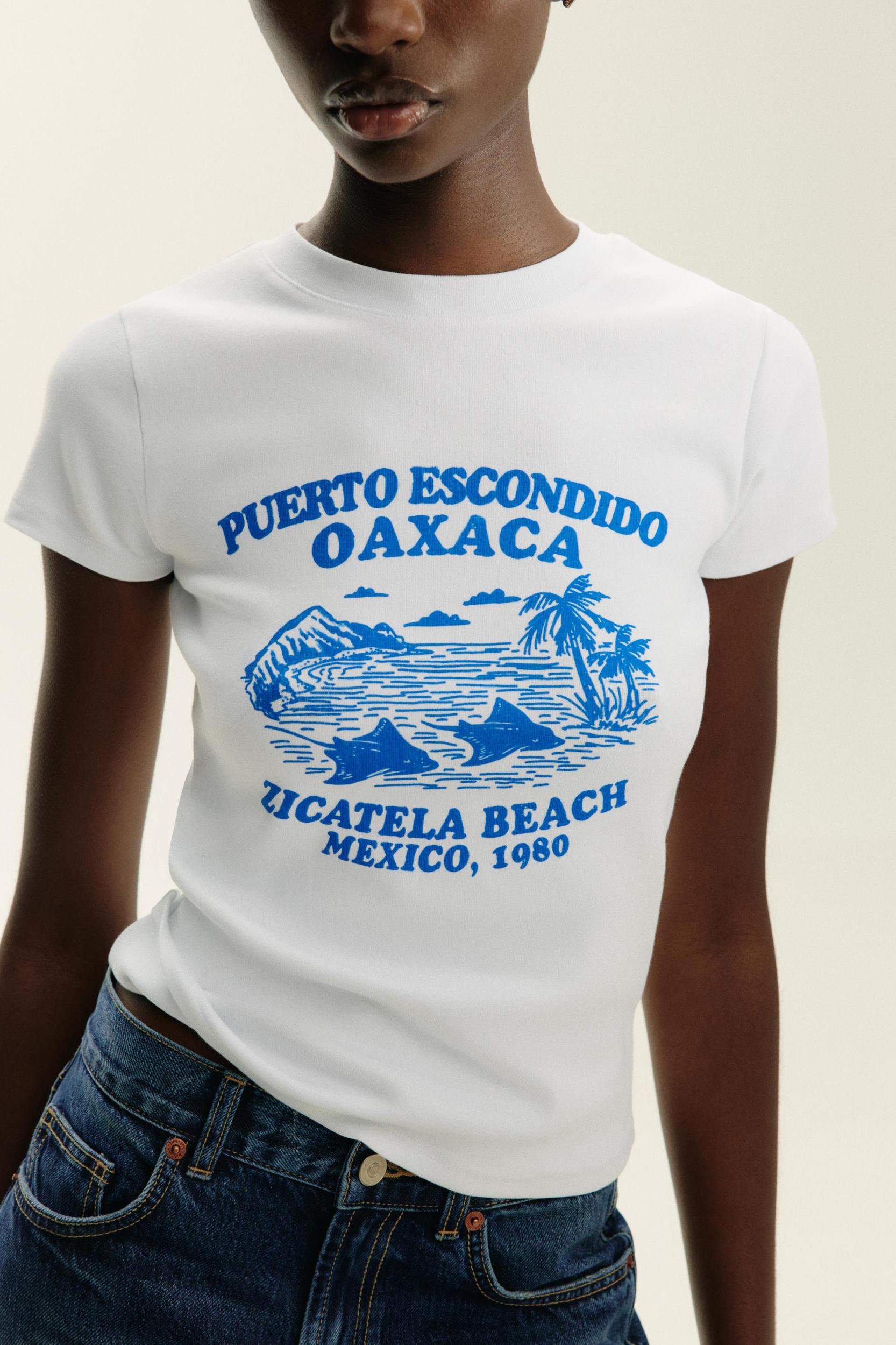 TEXT PRINT T-SHIRT Product Image