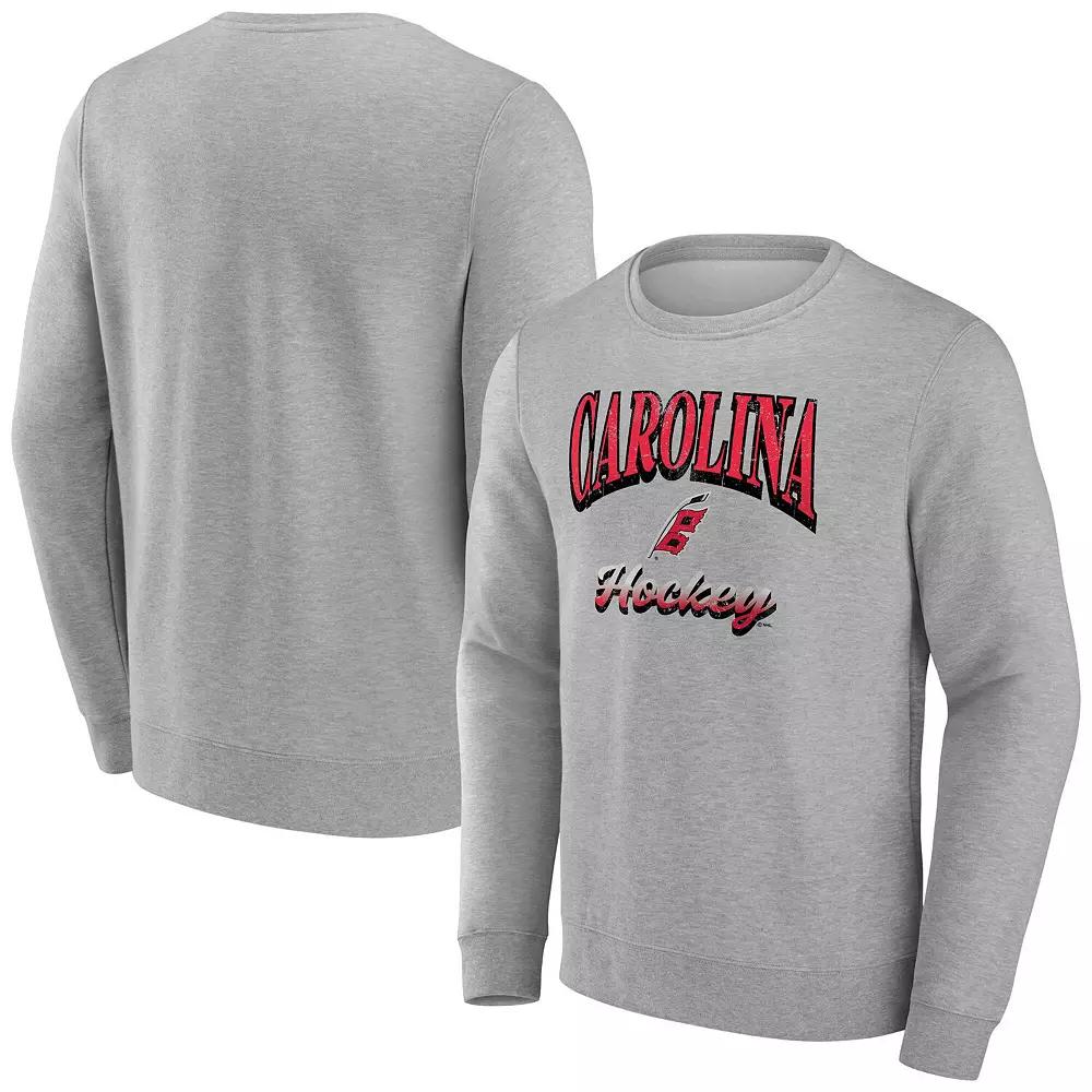 Men's Fanatics Gray Carolina Hurricanes Light the Candle Fleece Pullover Sweatshirt, Size: 3XL, Grey Product Image