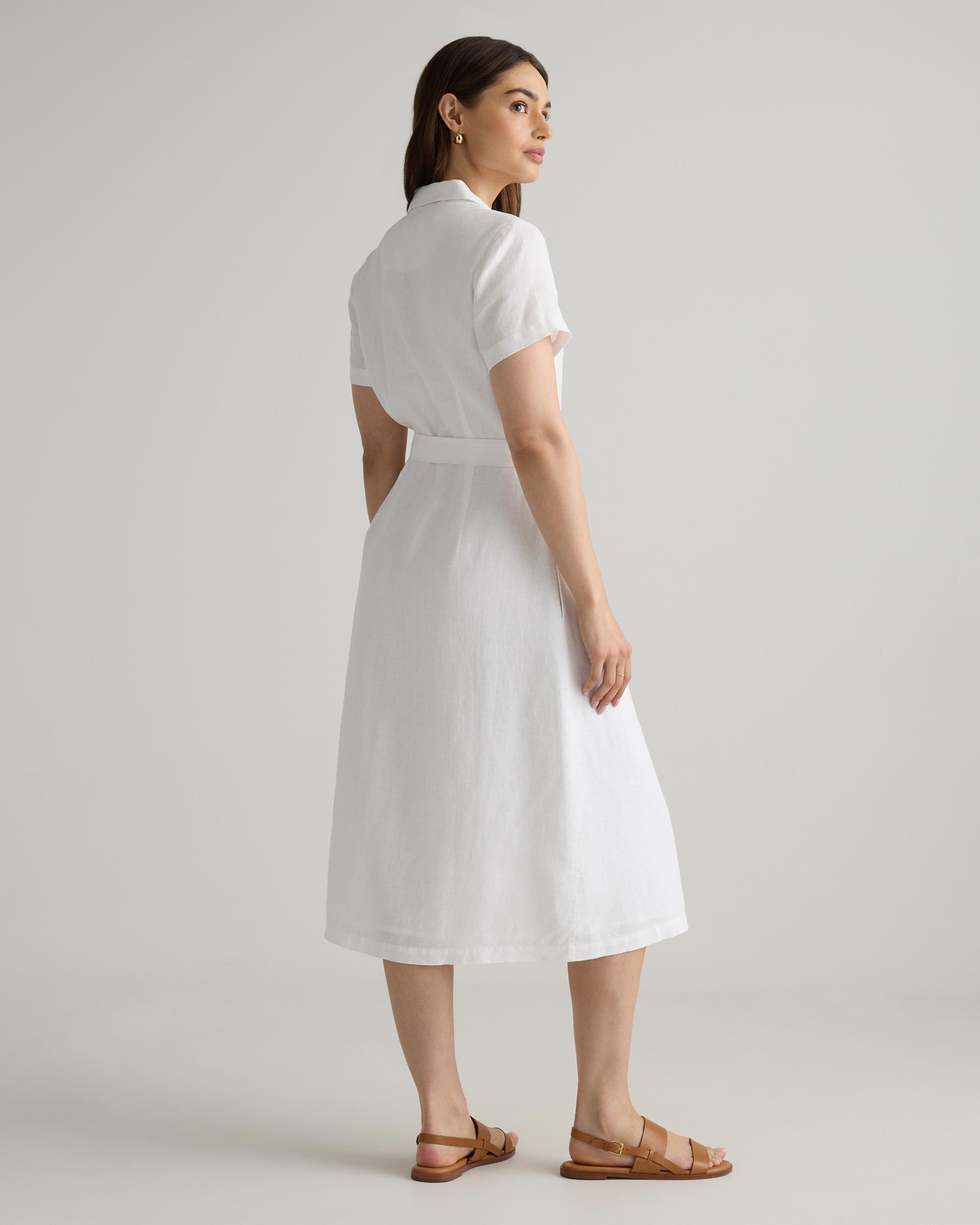 Quince | Women's Short Sleeve Dress Linen Product Image