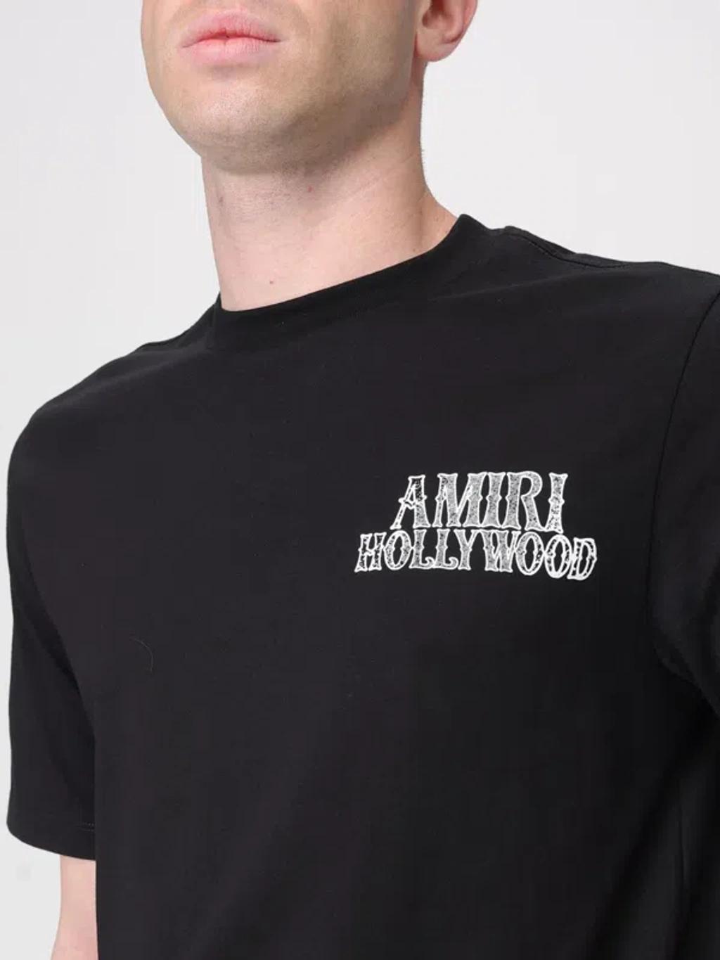 AMIRI Mens Black Hollywood City Relaxed-fit Cotton-jersey T-shirt Xl Product Image