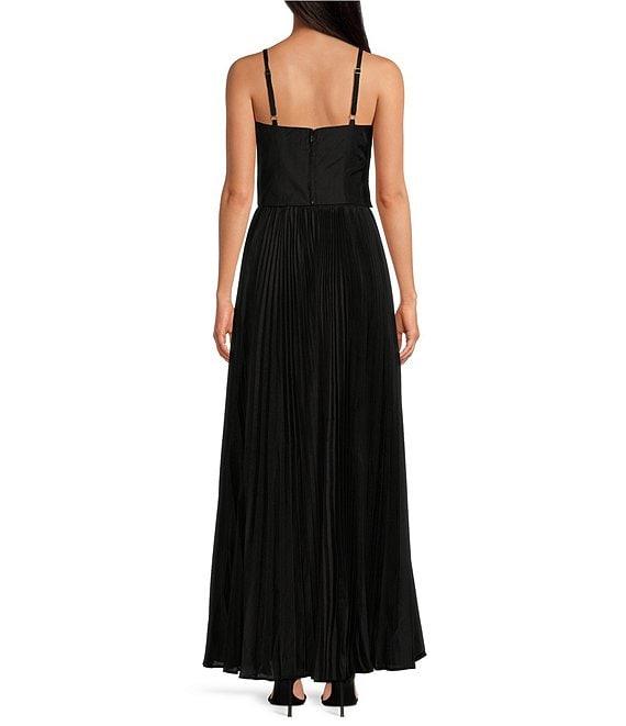 Mestiza New York Dominique Linen Organza Square Neck Sleeveless Convertible Gown Product Image