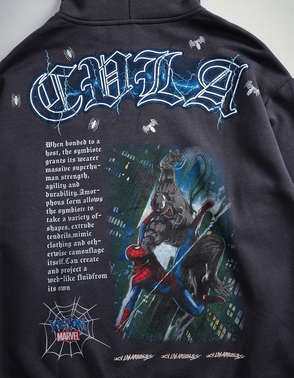 CVLA x Venom Attack Mens Zip-Up Hoodie - CHARCOAL Product Image