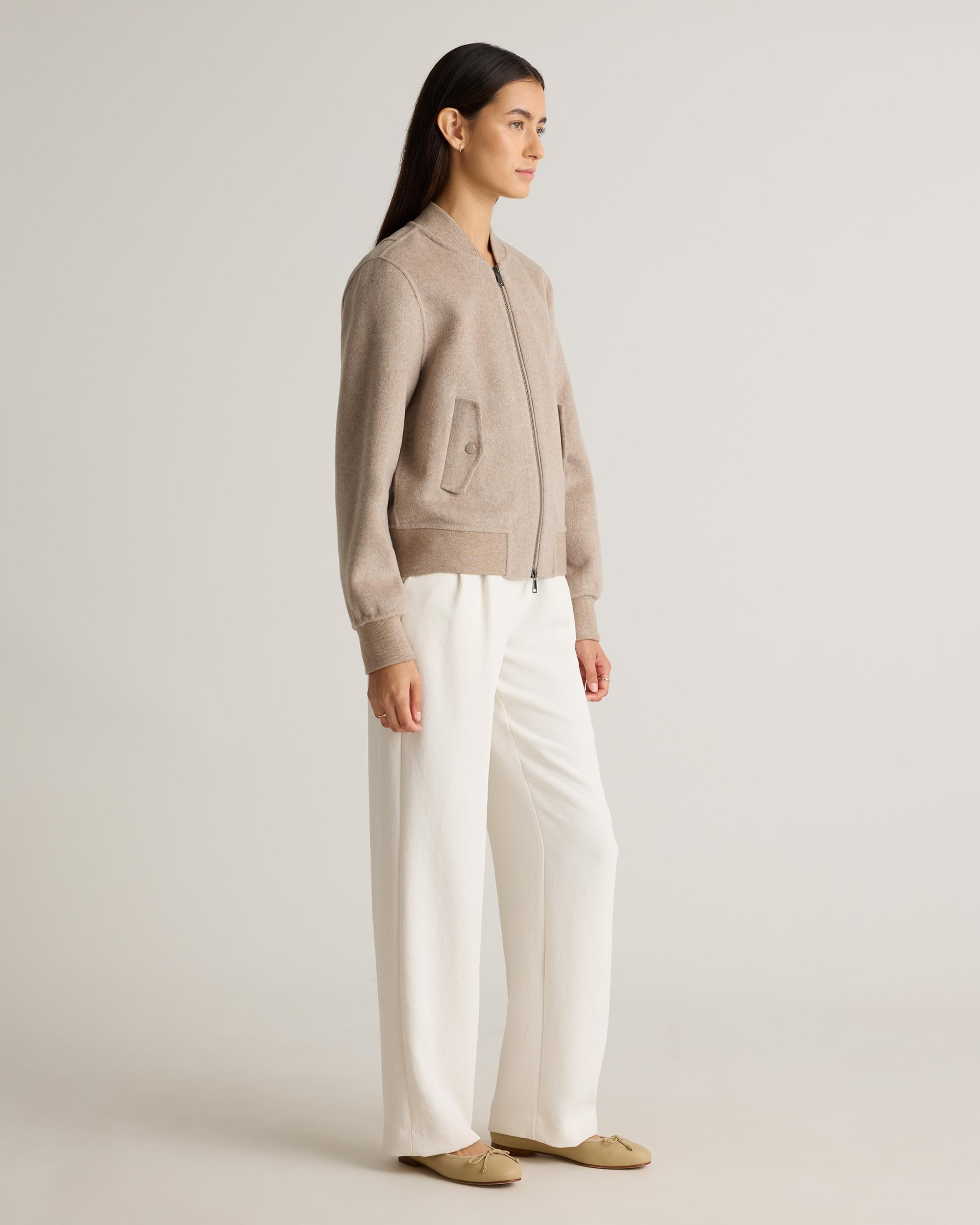 Quince | Women's Double-Faced Merino Wool Bomber Jacket Product Image