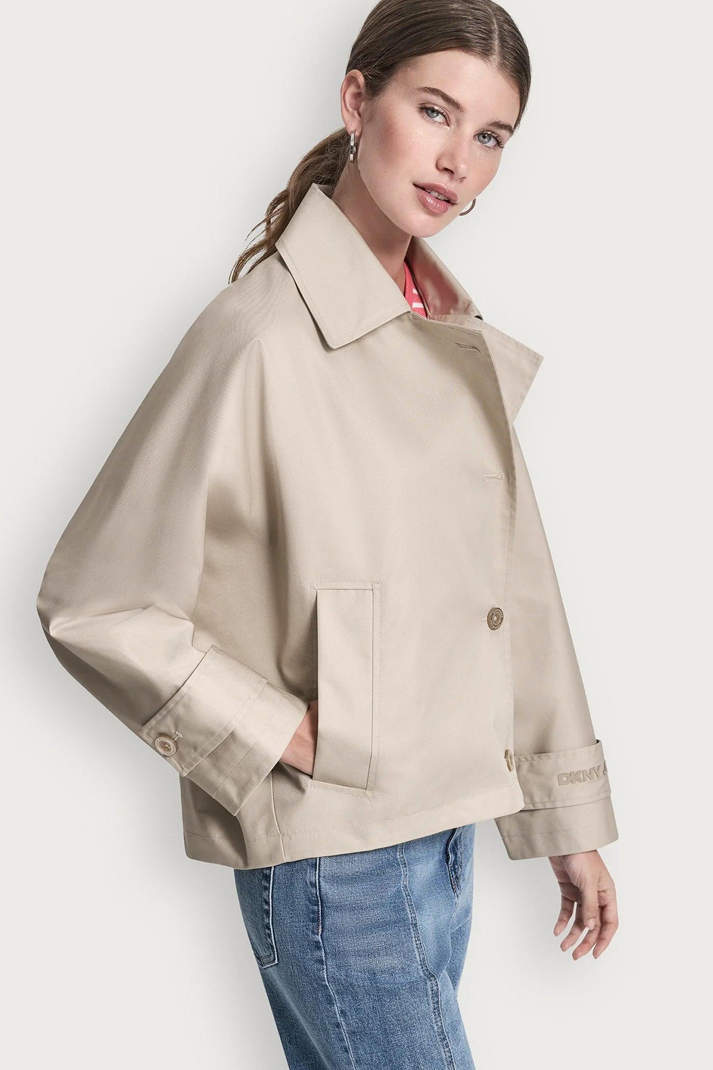 SINGLE-BREASTED MILITARY SHORT TRENCH Product Image