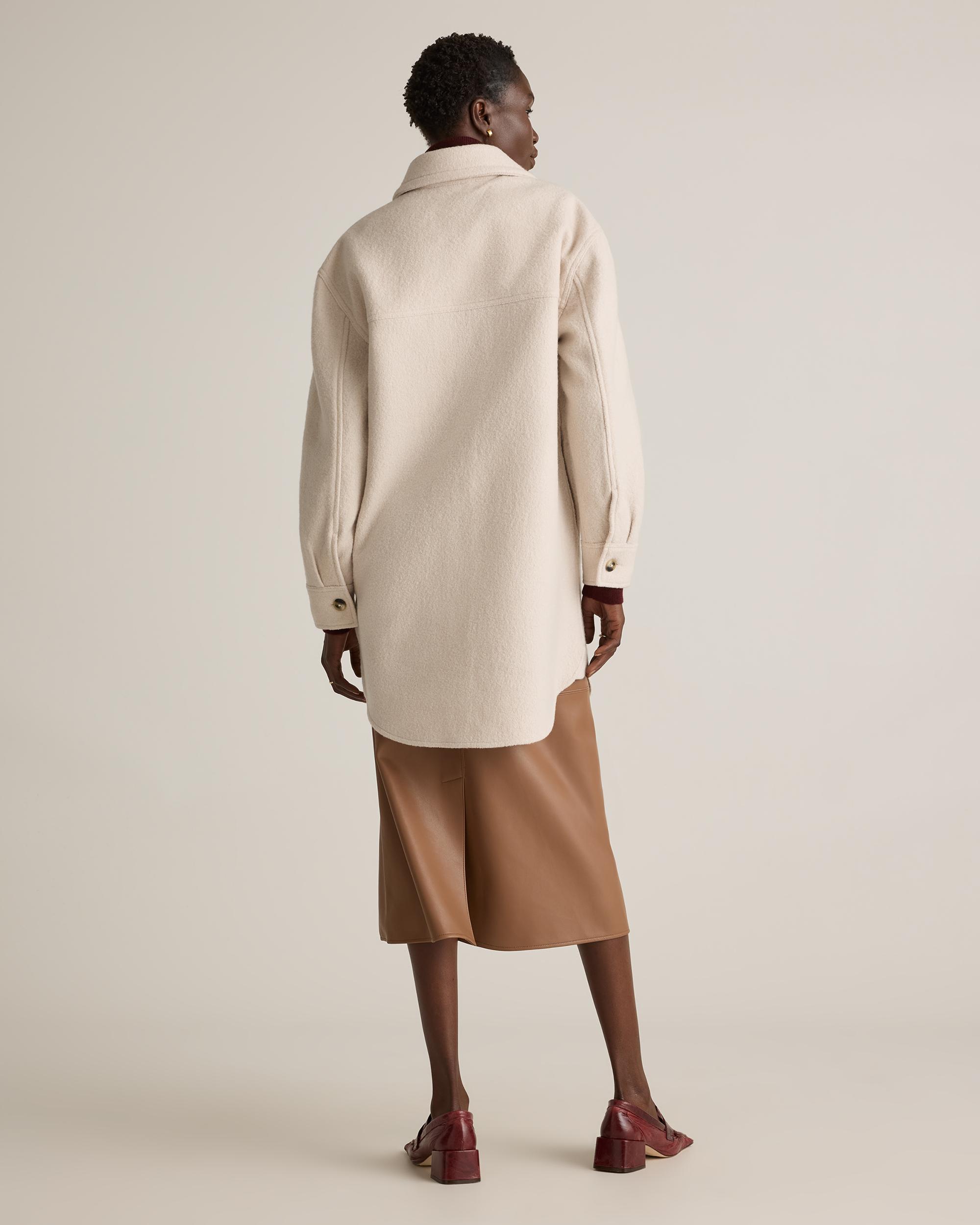 Quince | Women's 100% Merino Wool Long Shirt Jacket Product Image