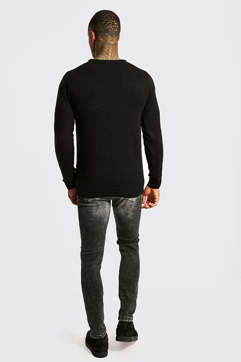 Well Hung Christmas Sweater | boohooMAN USA Product Image